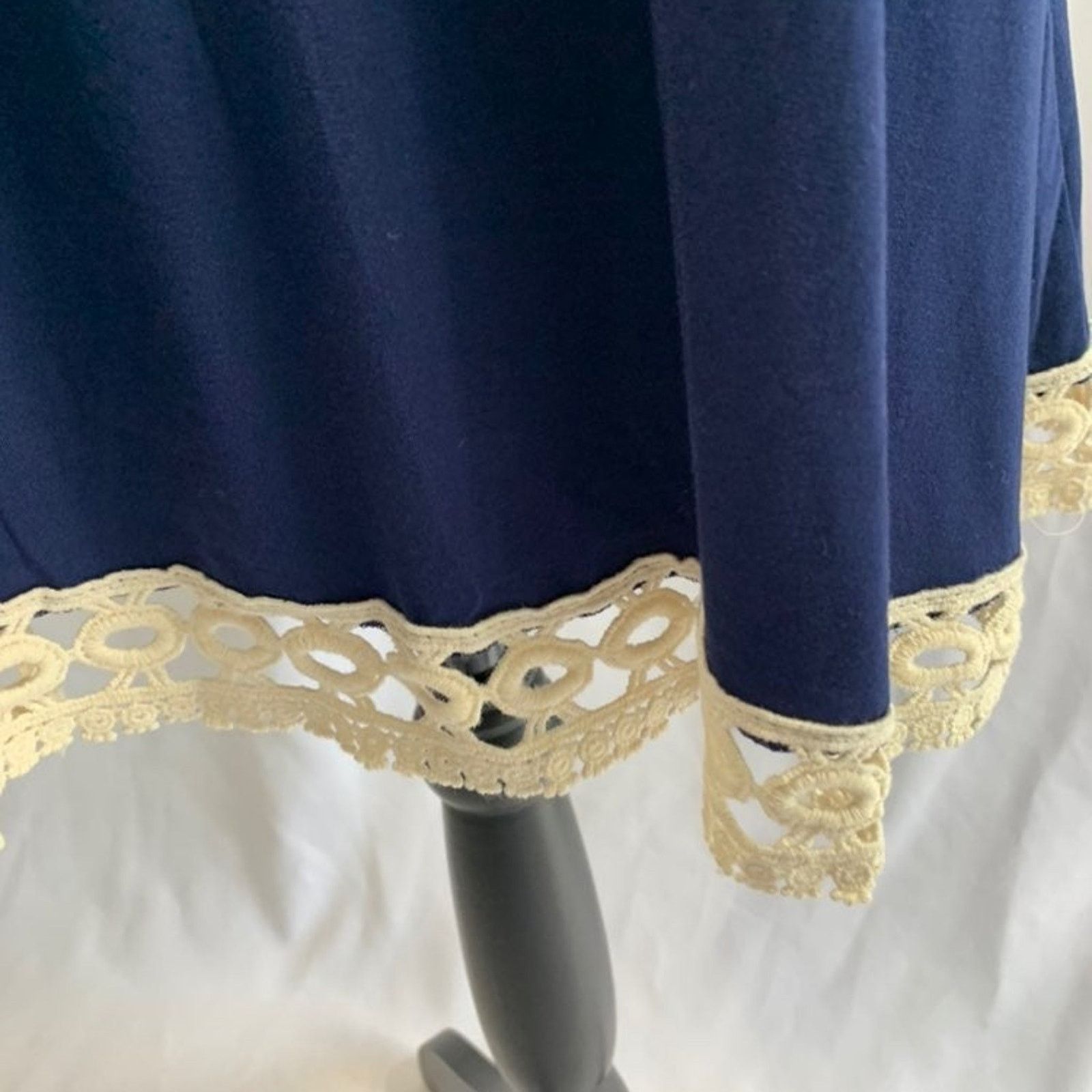 Other Pink Blush Women's Small Tunic Top Tank Blue Ivory Lace NEW Size S / US 4 / IT 40 - 4 Thumbnail
