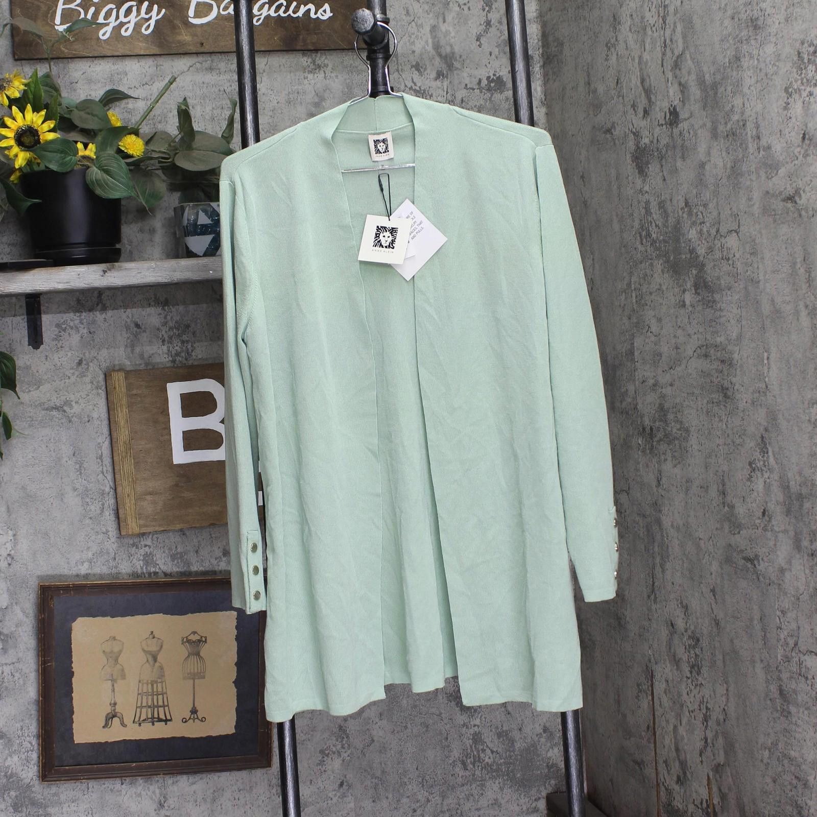 Other Nwt Anne Klein Cuff Cardigan Juniper Crocodile Green M Size M / US 6-8 / IT 42-44 - 1 Thumbnail