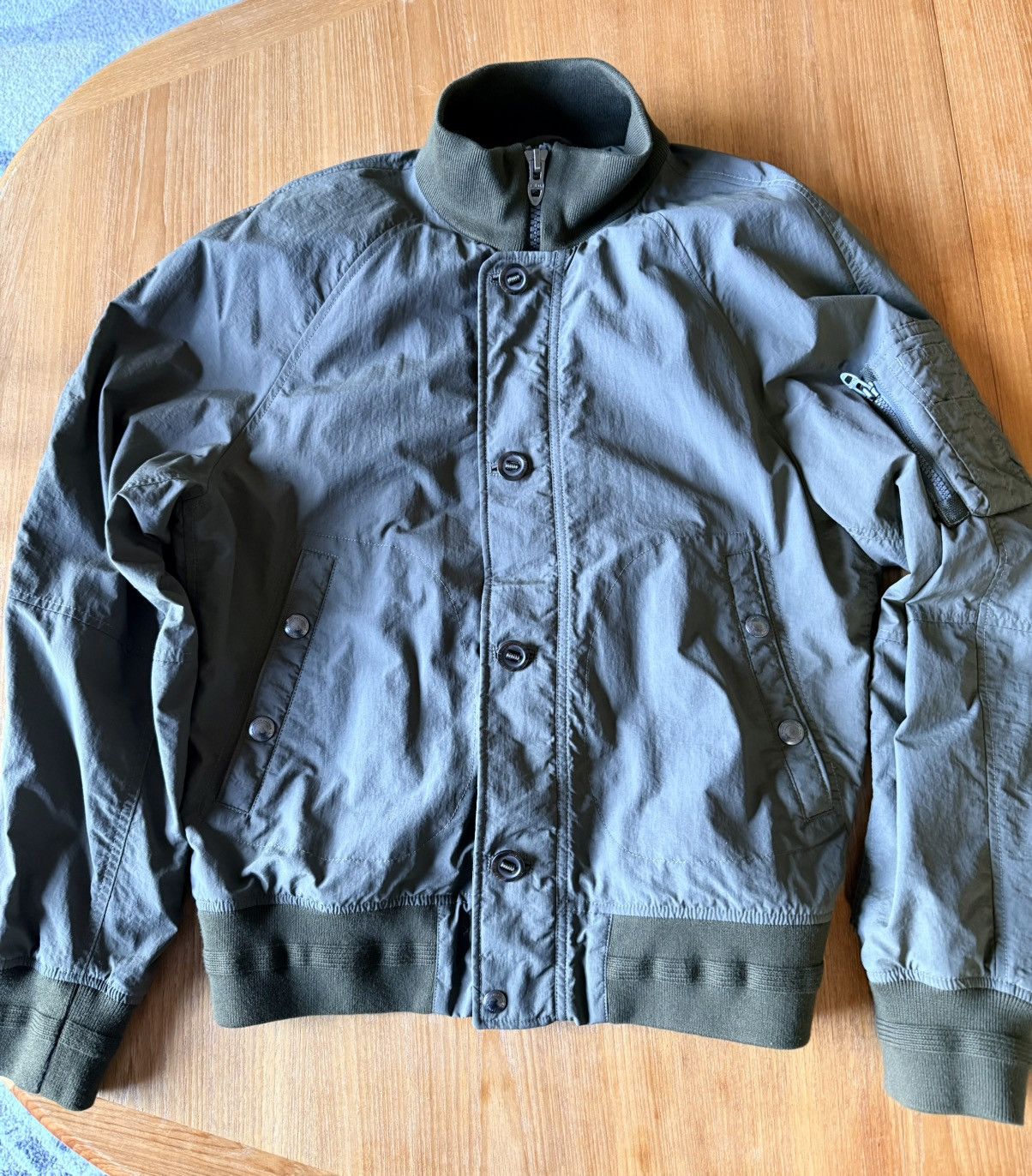 POLO RALPH LAUREN Shell Bomber Jacket in Olive Green