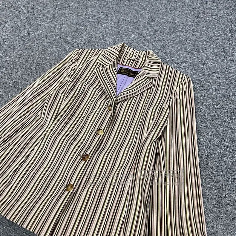 Loro Piana Loro Piana Colorful Striped Suit Jacket Size S / US 4 / IT 40 - 4 Thumbnail