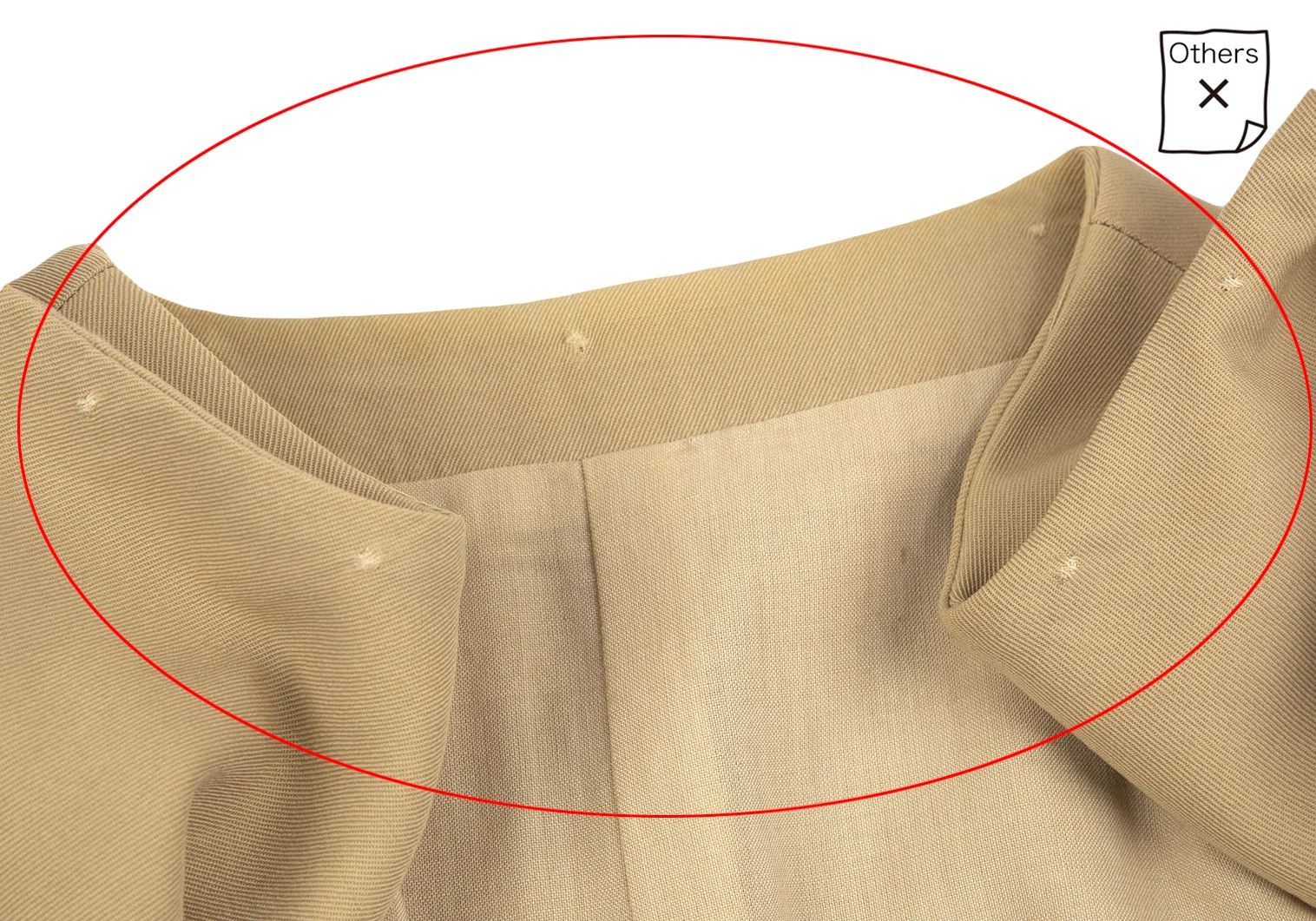 Yohji Yamamoto Yohji Yamamoto Beige No-Collar Wool Gabardine Jacket Size US M / EU 48-50 / 2 - 4 Thumbnail