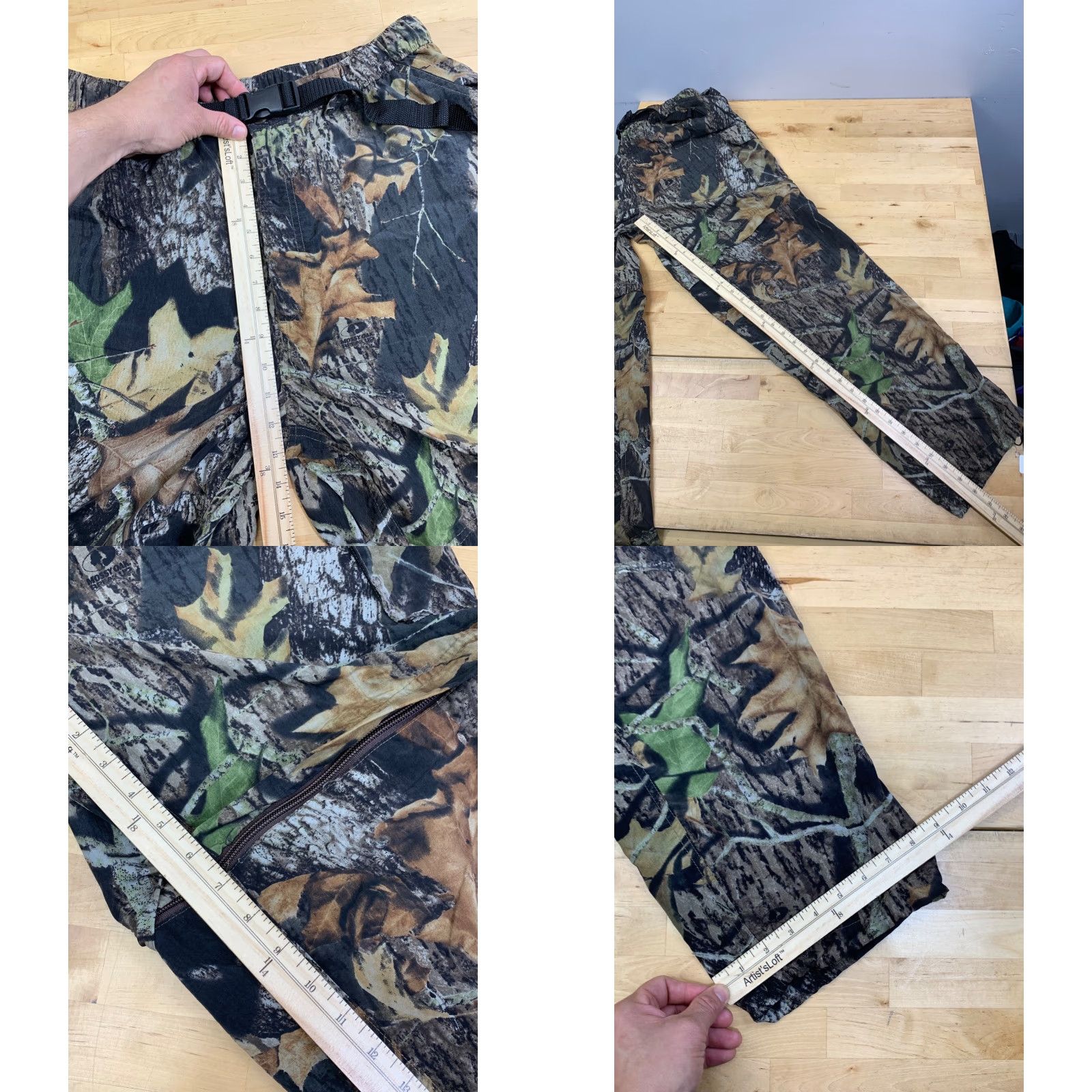 Vintage Red Head Pants Mens L Outdoor Belted Convertible Camo 12633 Size US 33 - 8 Thumbnail