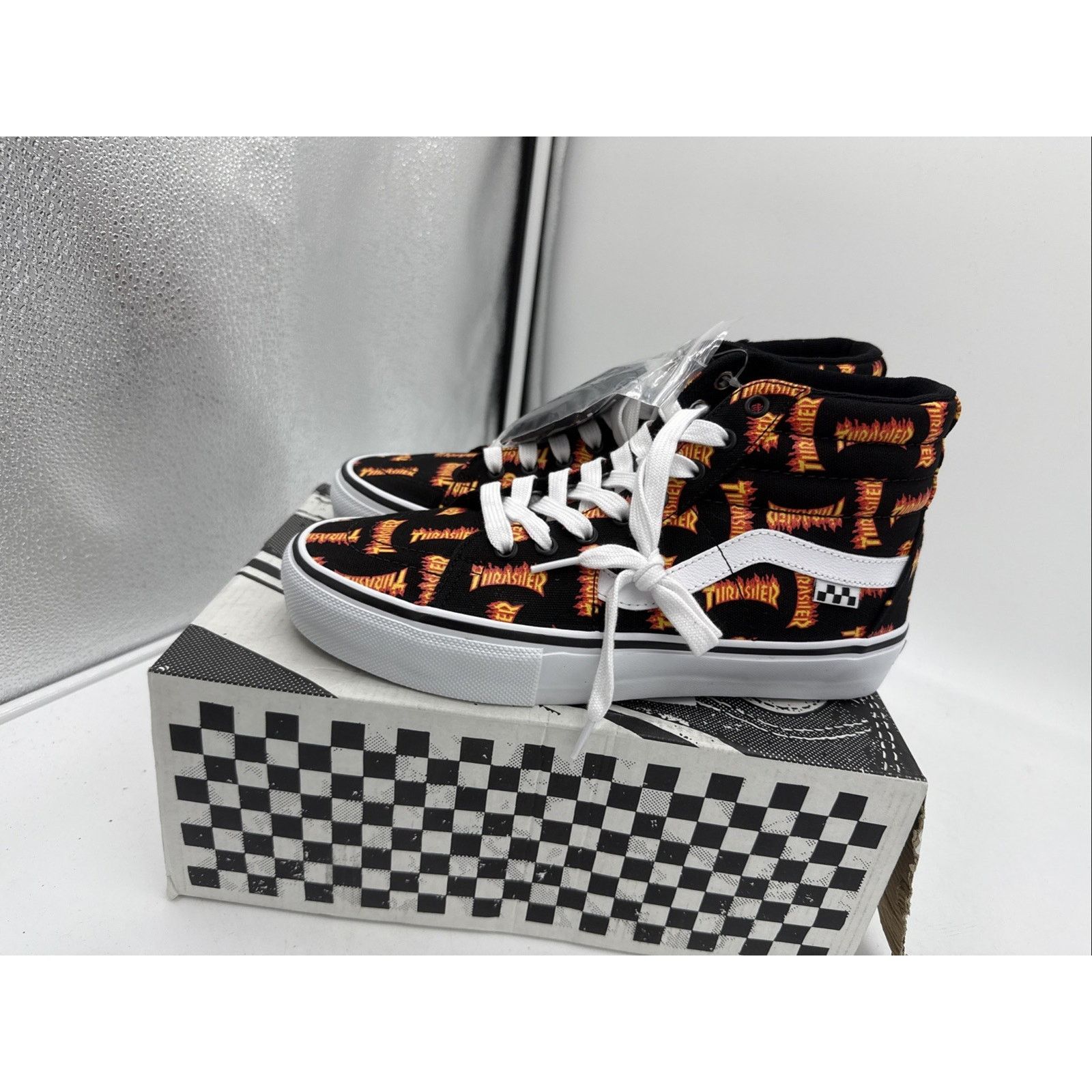 Vans Size 8.5 - VANS Thrasher x Skate Sk8- High Allover Thrasher Size US 8.5 / EU 41-42 - 2 Thumbnail