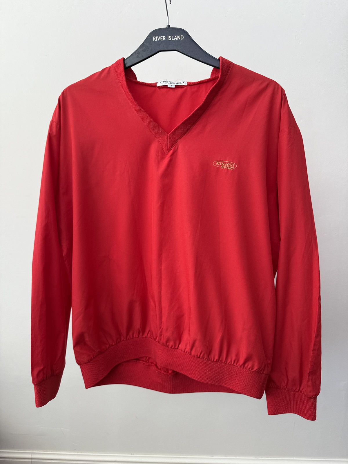 Missoni Vintage Missoni Sport V-Neck Long Sleeve Embroidered Logo Size US M / EU 48-50 / 2 - 1 Thumbnail