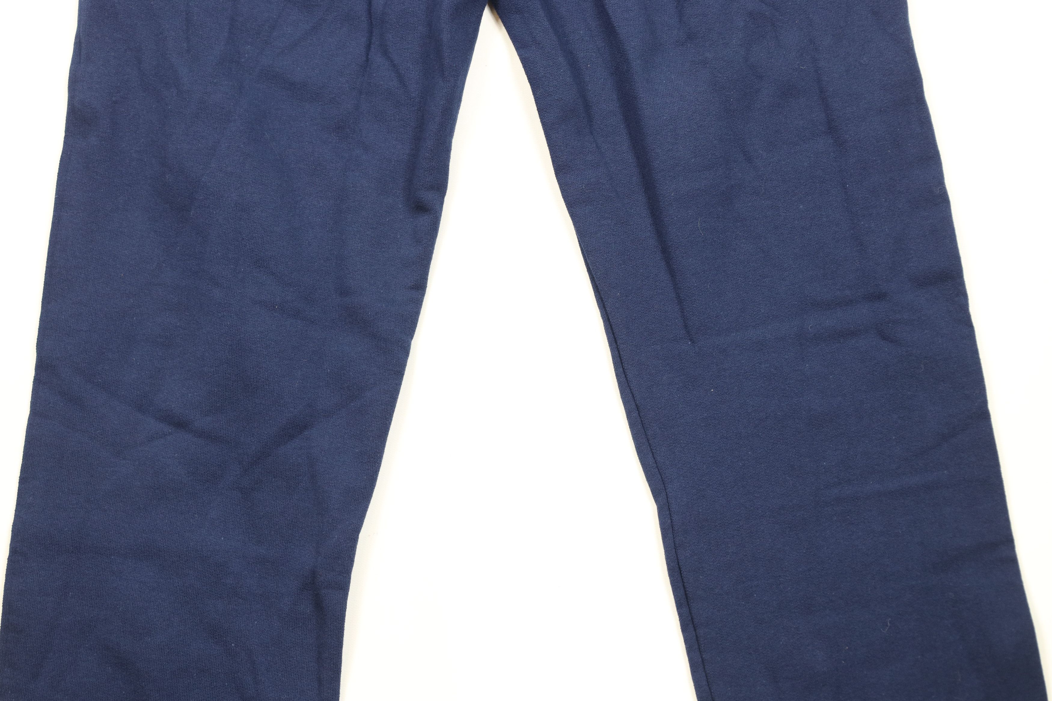 Vintage Deadstock Vintage Y2K Streetwear Blank Sweatpants Navy Blue Size 25" / US 0 / IT 36 - 11 Thumbnail