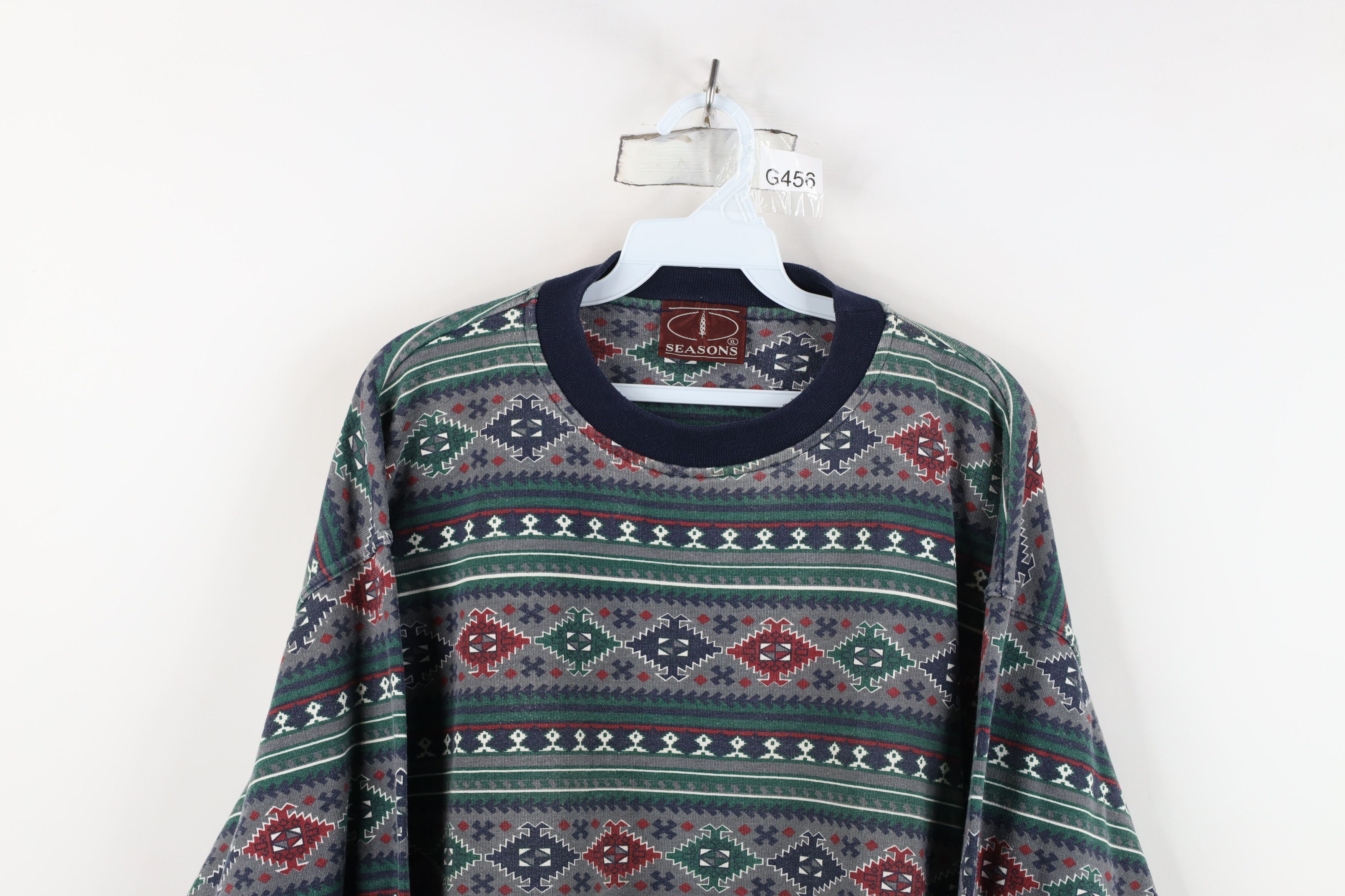 Vintage Vintage 90s Streetwear French Terry Crewneck Sweatshirt Size US XL / EU 56 / 4 - 2 Thumbnail