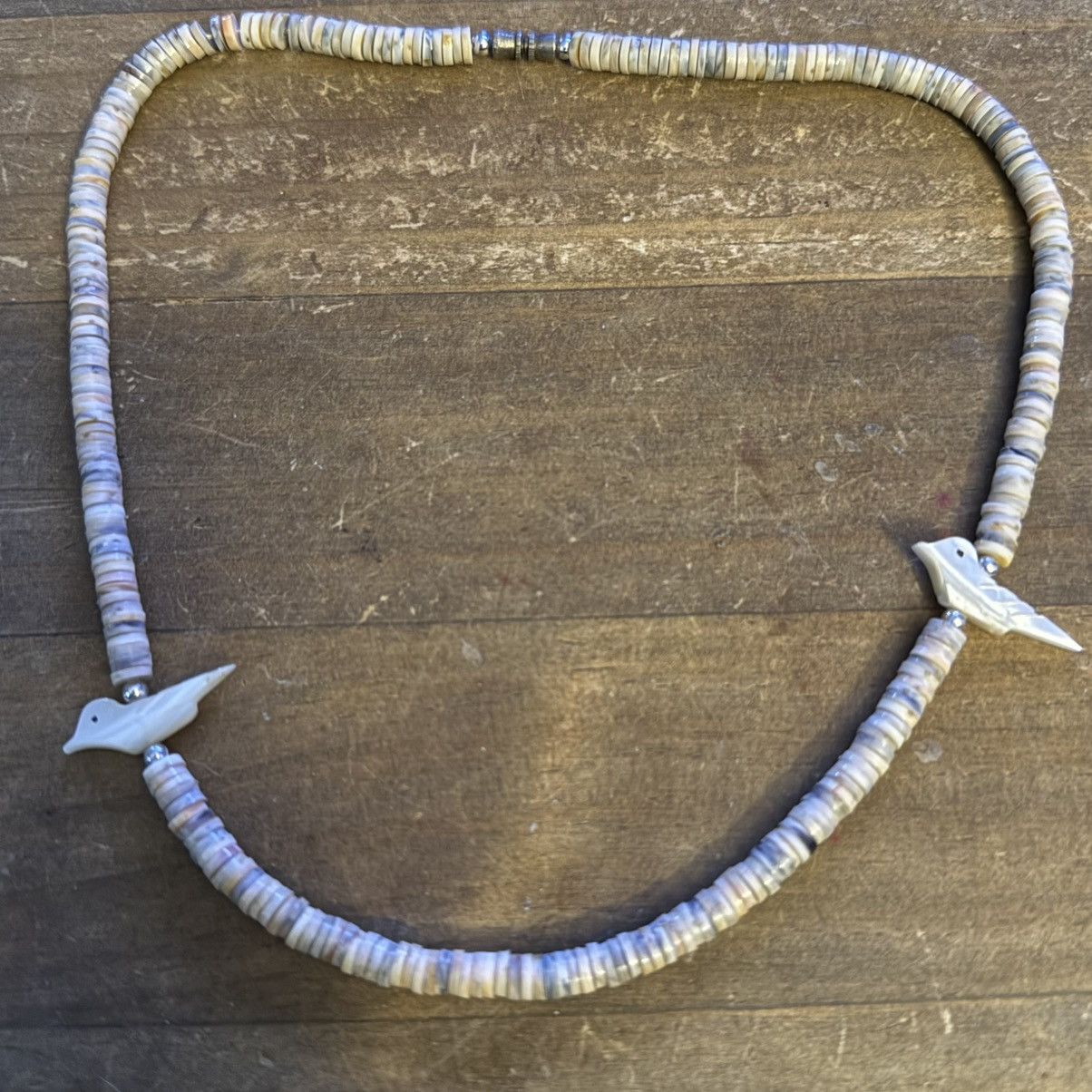Vintage Vintage Native American MOP bird heshi bead necklace Size ONE SIZE - 4 Thumbnail