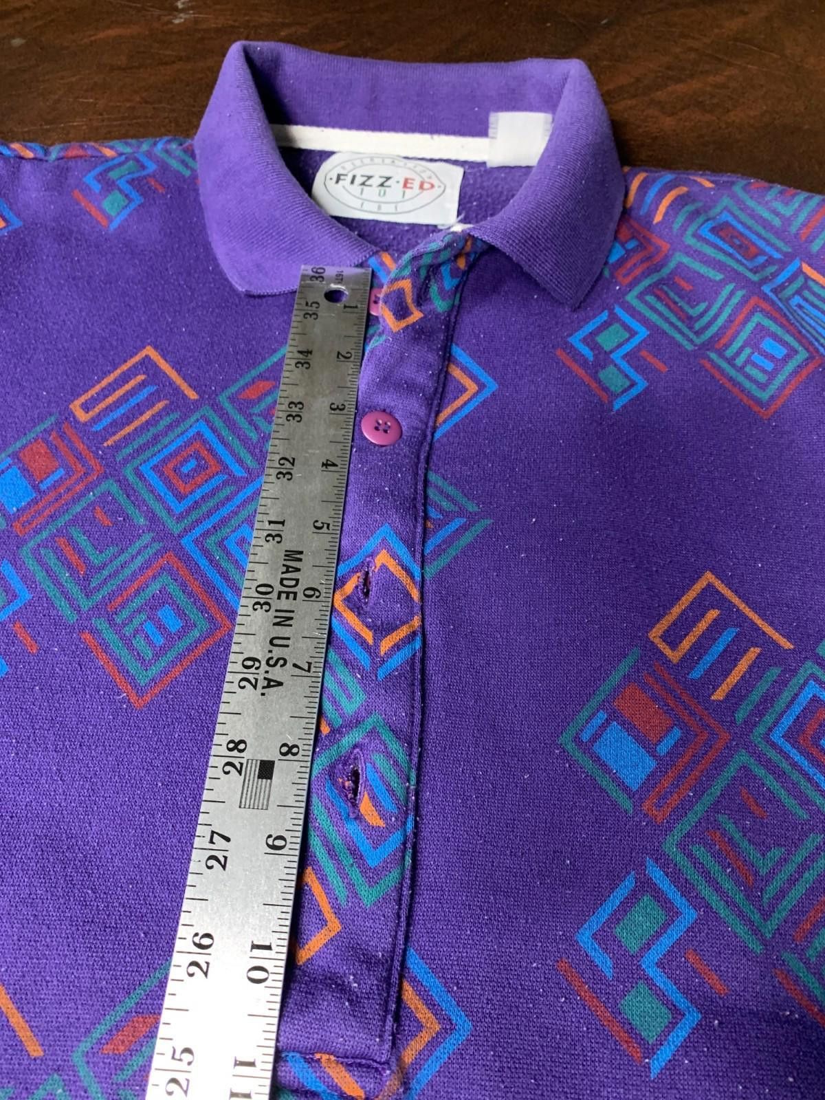 Designer Fizz Ed 101 Pullover Sweatshirt Mens L/XL Collar Printed(266 Size US L / EU 52-54 / 3 - 7 Thumbnail