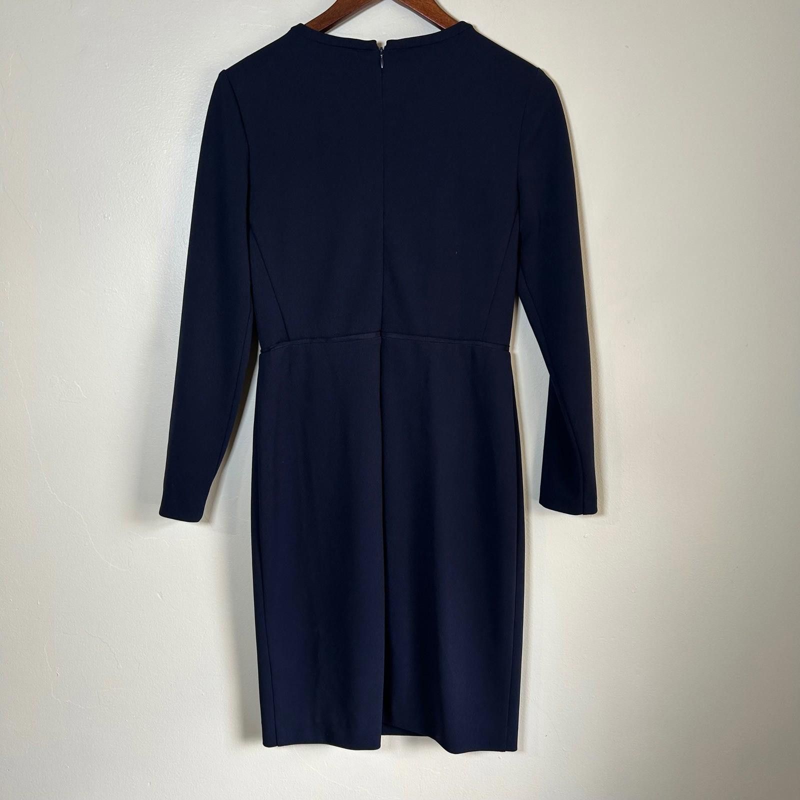 Lauren Ralph Lauren Lauren Ralph Lauren Sheath Dress Womens 4 Navy Blue Lace Size S / US 4 / IT 40 - 2 Thumbnail