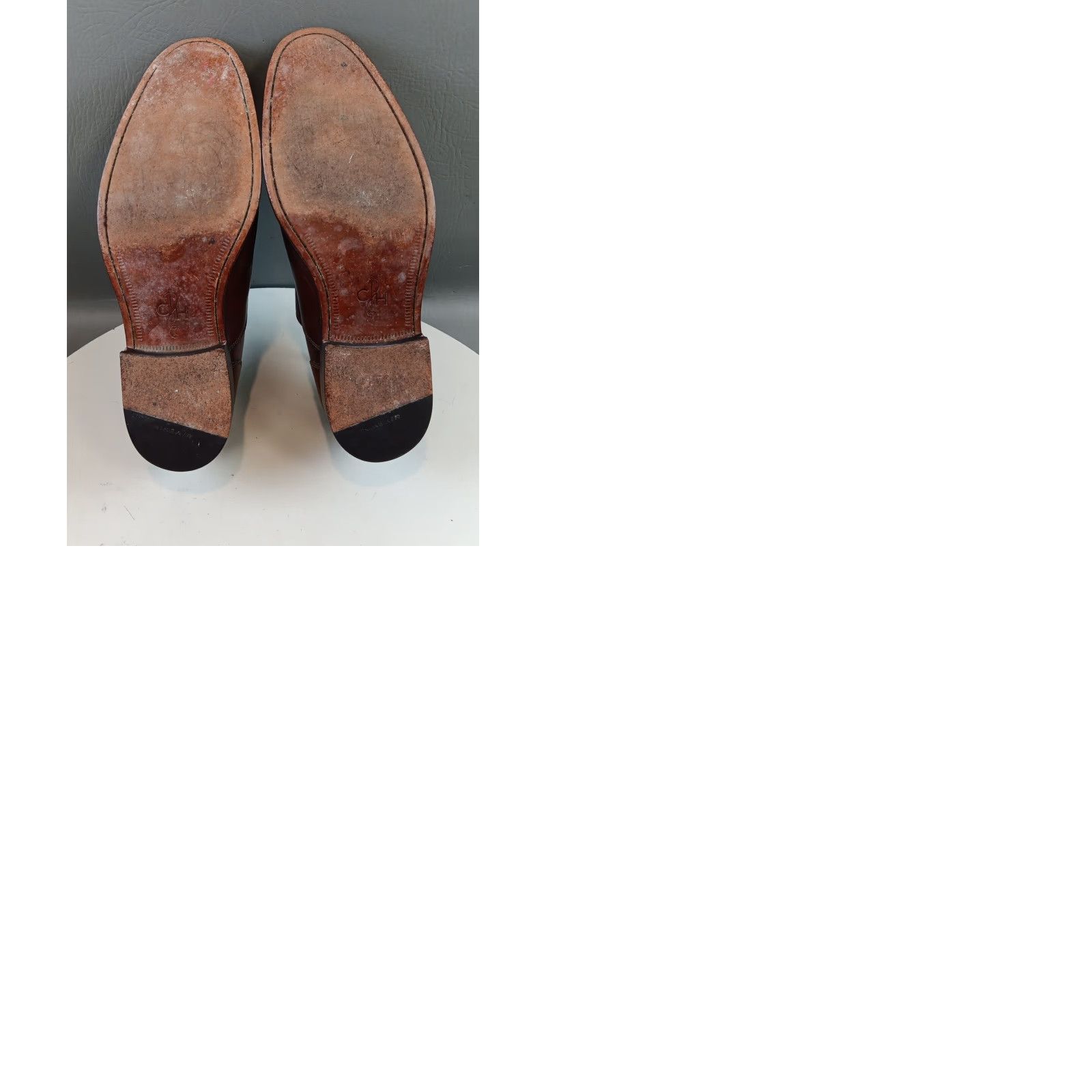 Cole Haan Cole Haan Nike Air Shoes Men 11 M Brown Cap Toe Oxford Leather Workwear Shoes Size ONE SIZE - 12 Thumbnail
