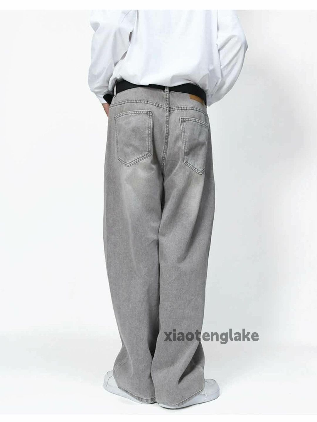 Jean × Vintage washed faded cleanfit yuppie loose baggy jeans Size US 32 / EU 48 - 2 Thumbnail