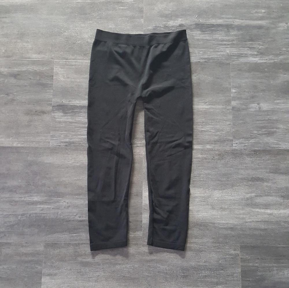 Designer Black Plain Thin MJ Legging Size 30" / US 8 / IT 44 - 1 Thumbnail