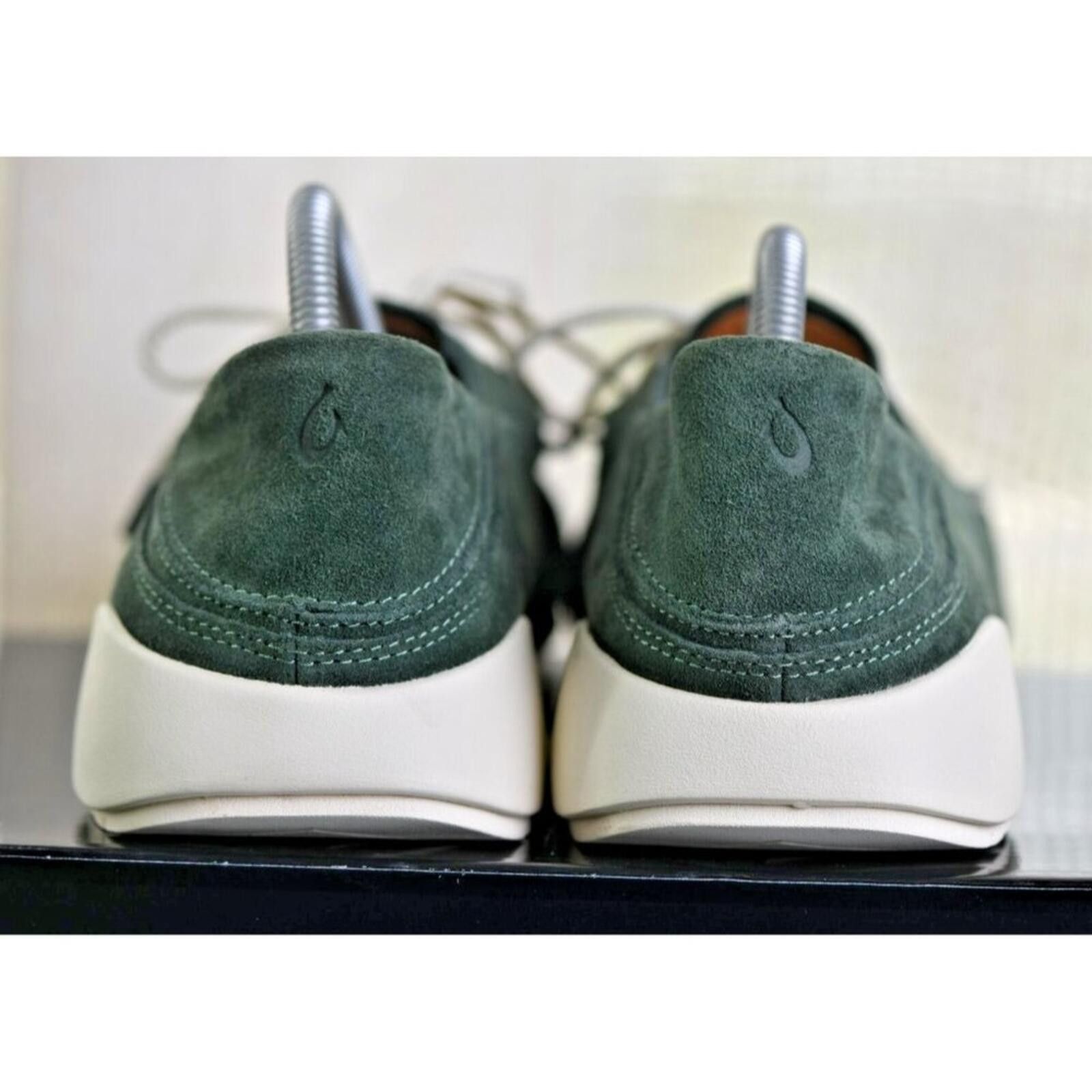 Olukai Olukai Ka'a Driver Moccasin | Italian Suede| Color: Green Size US 10 / EU 43 - 8 Thumbnail
