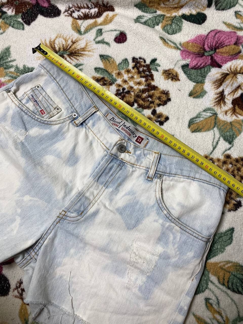 Diesel Diesel Industry Denim Shorts Mens Embroidered Logo Size US 33 - 4 Thumbnail