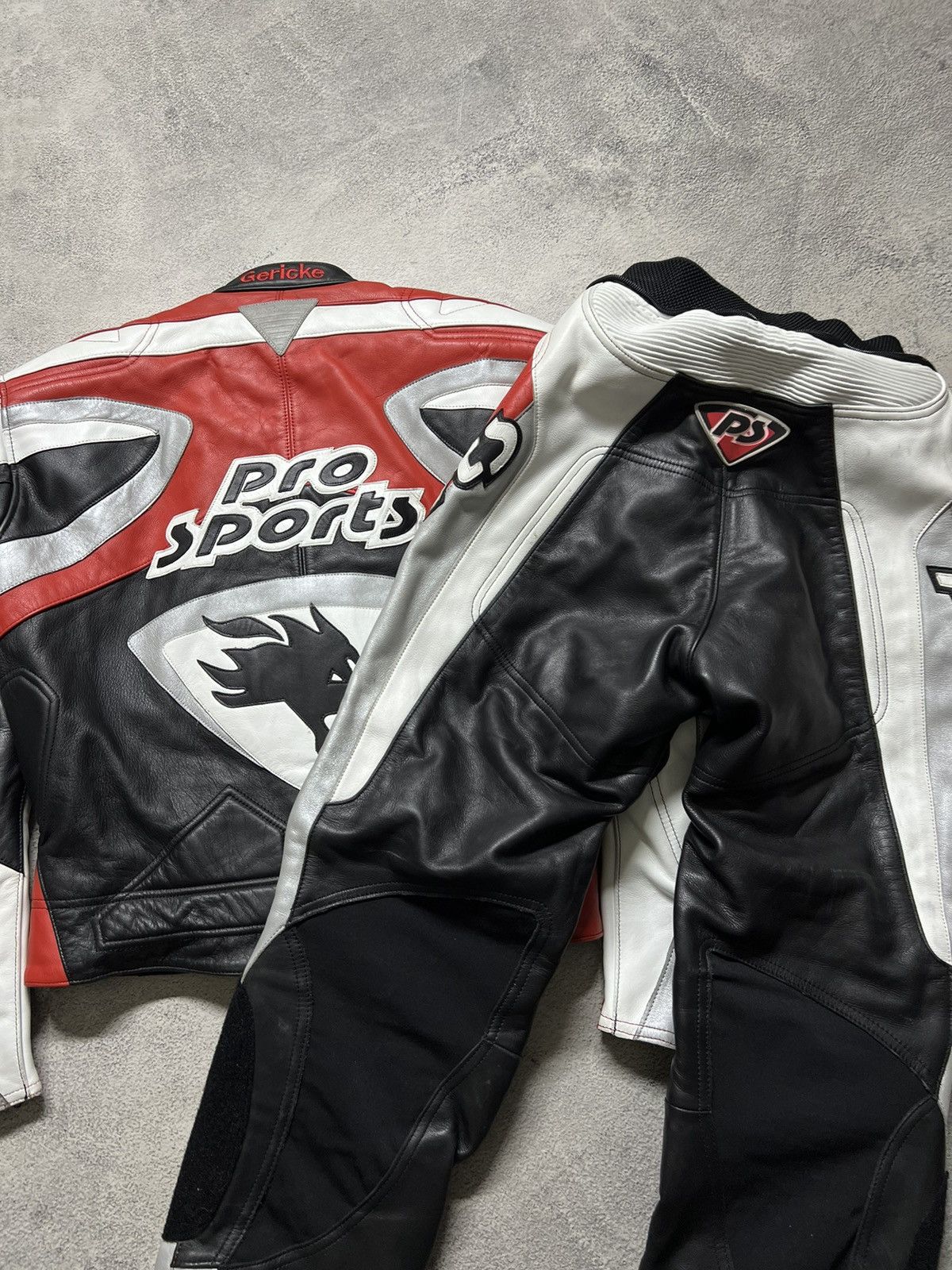 Hein Gericke Vintage ProSports Racing Moto Leather Suit Jacket+Pants 90’s Size US L / EU 52-54 / 3 - 6 Thumbnail