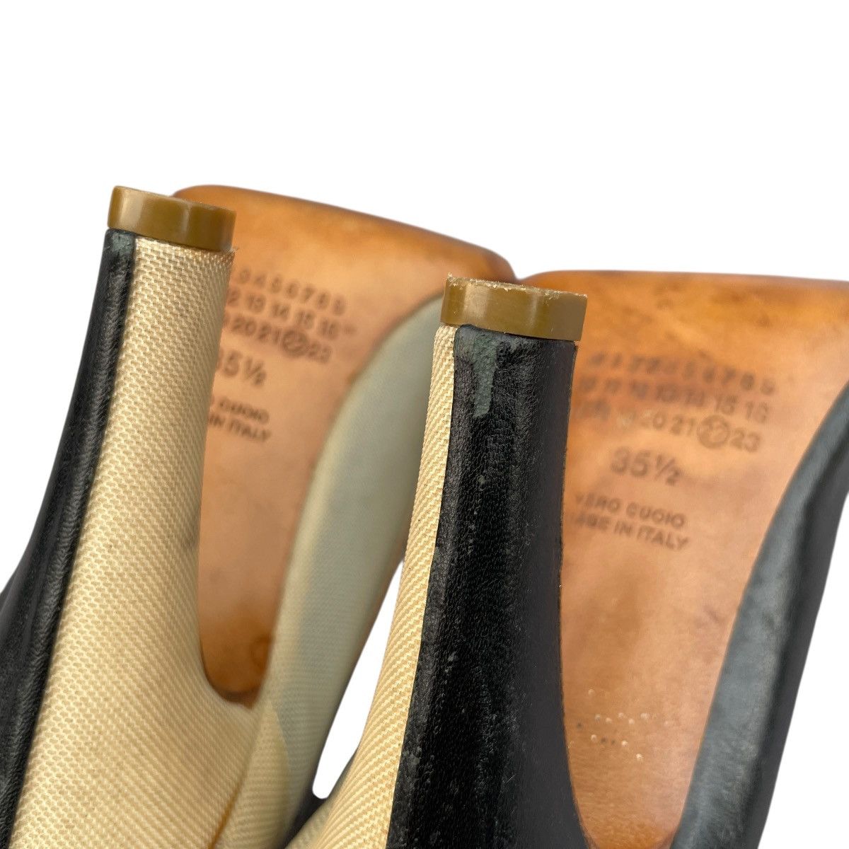 Maison Margiela Maison Margiela Half Leather Half Mesh Heels Size US 5.5 / IT 35.5 - 7 Thumbnail