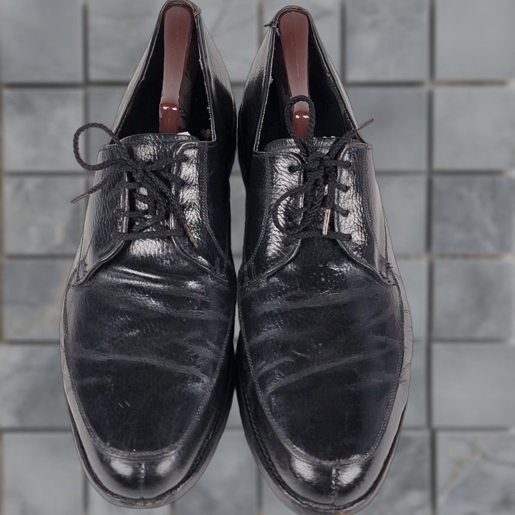 Vintage VINTAGE Biltrite Men Oxford Shoes Black Leather AA 14 Dress Lace Up Oxford Mens Shoes Leather Upper Insole Outsole Size US 14 / EU 47 - 1 Thumbnail