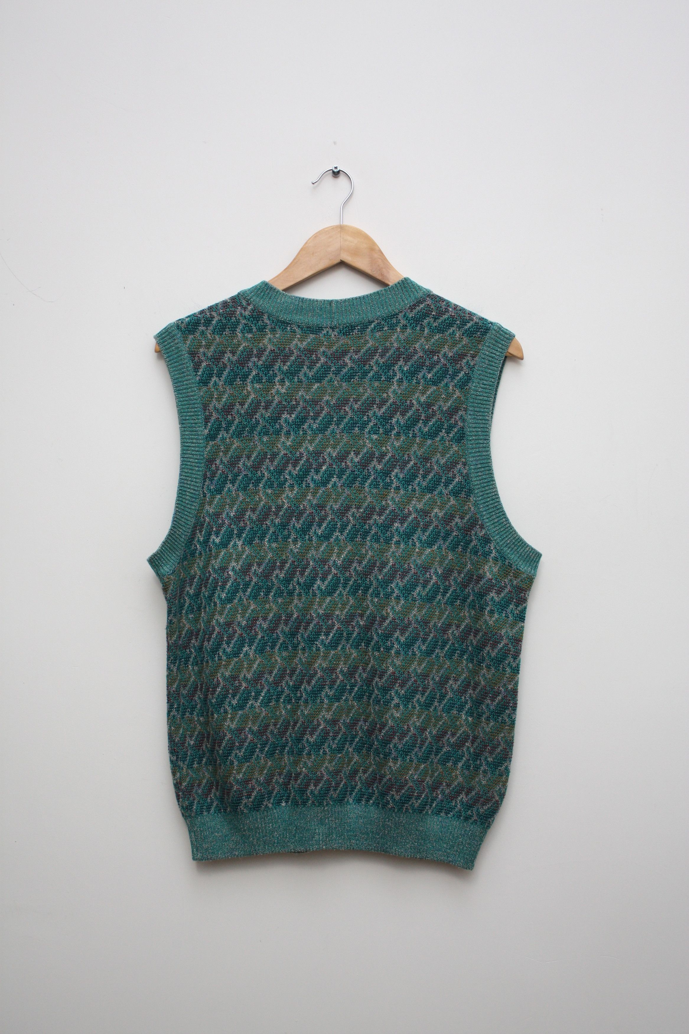Missoni Missoni Example Knitted Vest Cotton Blend Size US M / EU 48-50 / 2 - 2 Thumbnail