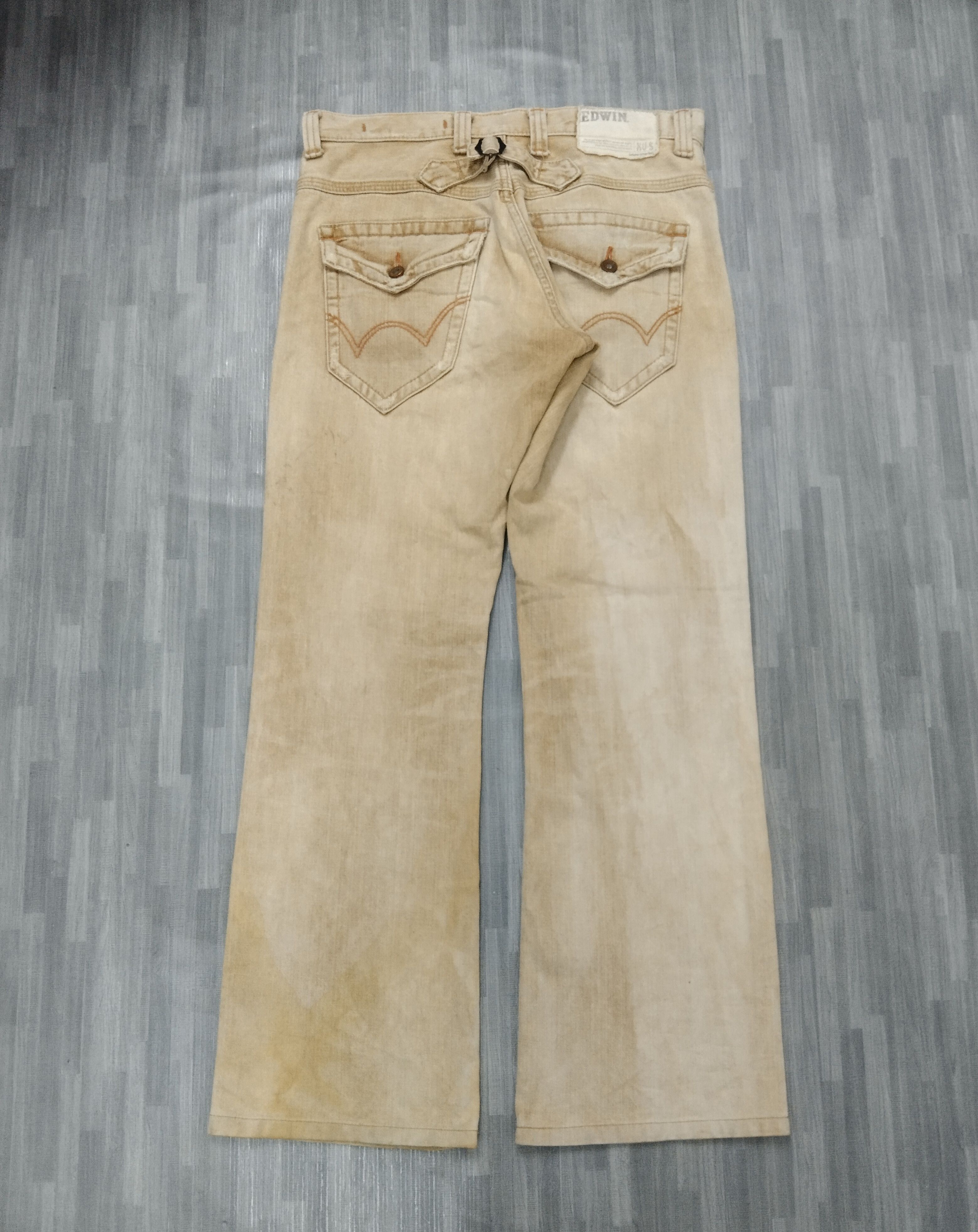 Edwin FLARE SICK WASHED EDWIN DENIM PANTS Size US 32 / EU 48 - 3 Thumbnail