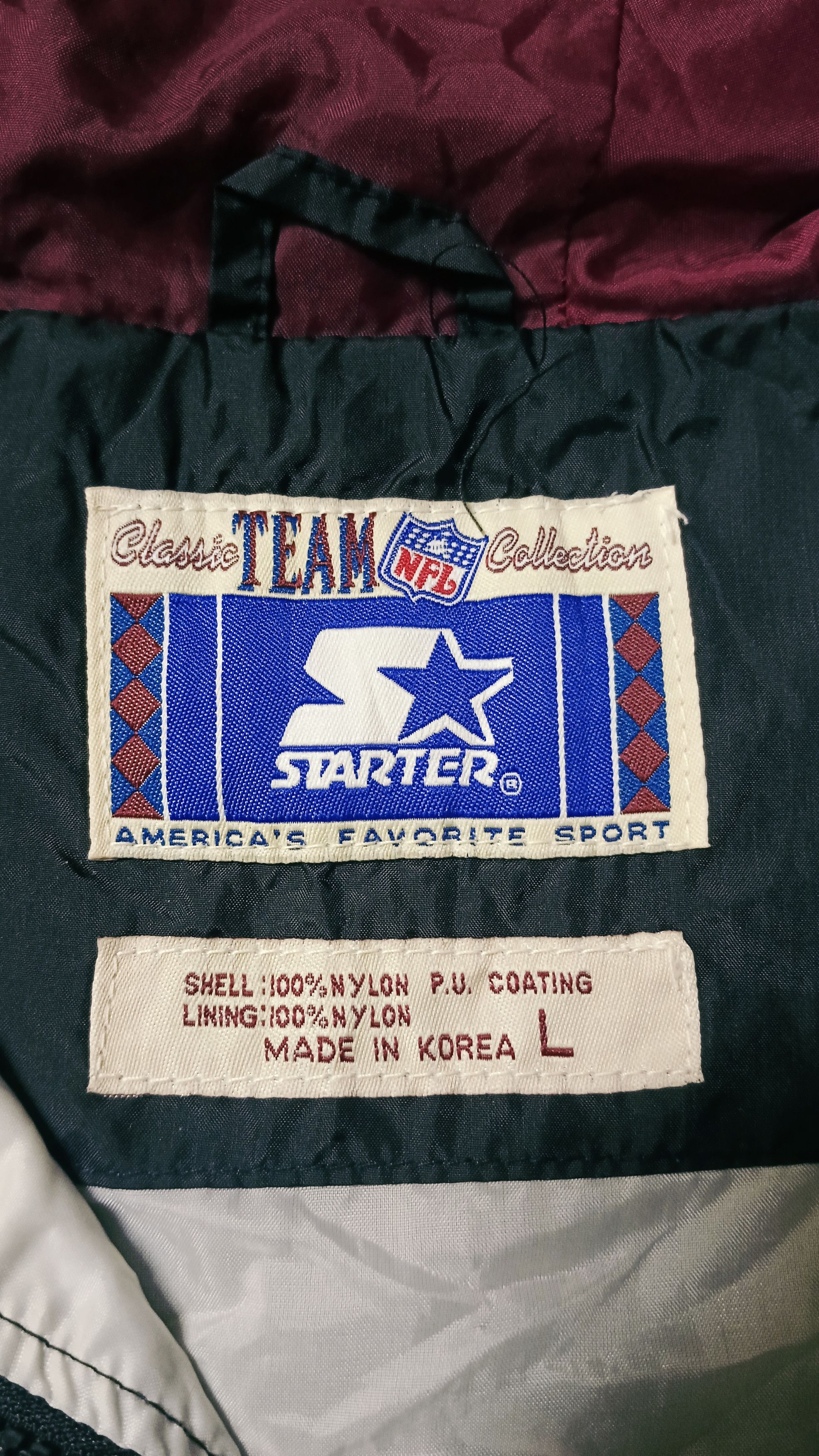 NFL × Starter Vtg Starter NFL Washington Redskins Halfzipper Windbreaker Size US L / EU 52-54 / 3 - 13 Thumbnail