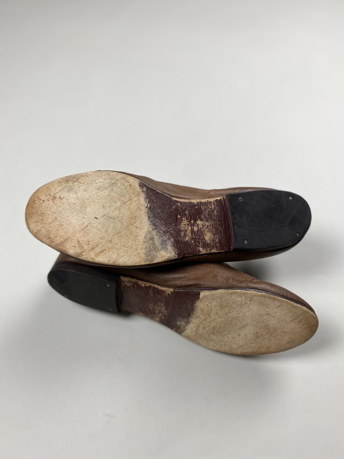 Jil Sander × Vintage Jil Sander ladies leather flats ballets size 40 1/2 Size US 10.5 / IT 40.5 - 21 Thumbnail