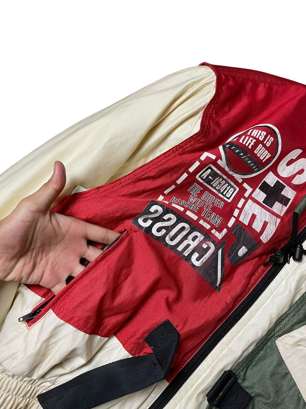 Japanese Brand × Vintage Step Cross x This Is A Life Buoy Ski Jacket (116) Size US L / EU 52-54 / 3 - 5 Thumbnail
