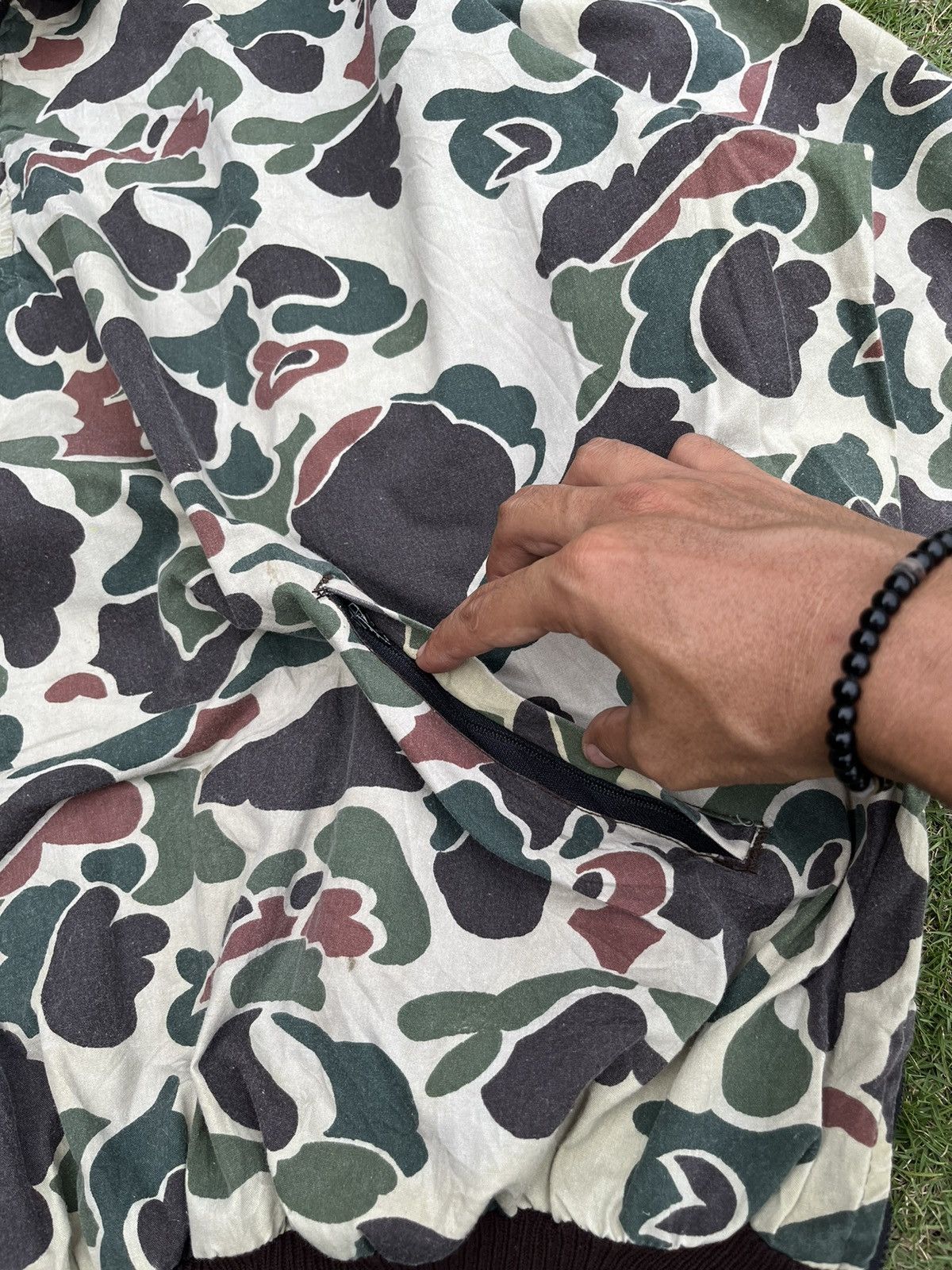 Delong × Vintage RARE Vintage Delong Camouflage Half Zipper Jacket 90s USA Size US XXL / EU 58 / 5 - 9 Thumbnail