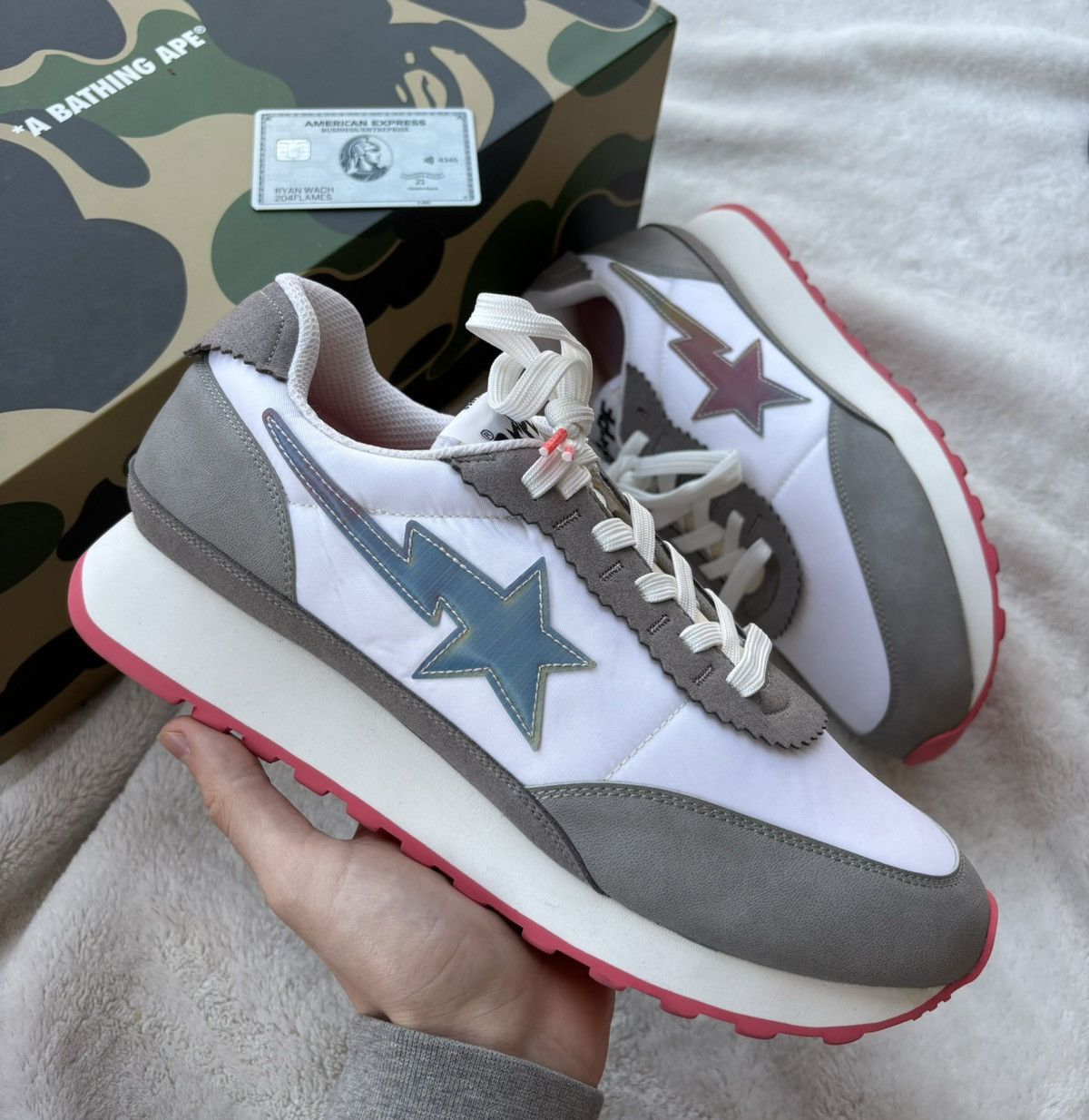 Bape Bape Road Sta Iridescent Sneakers Size US 10 / EU 43 - 2 Thumbnail