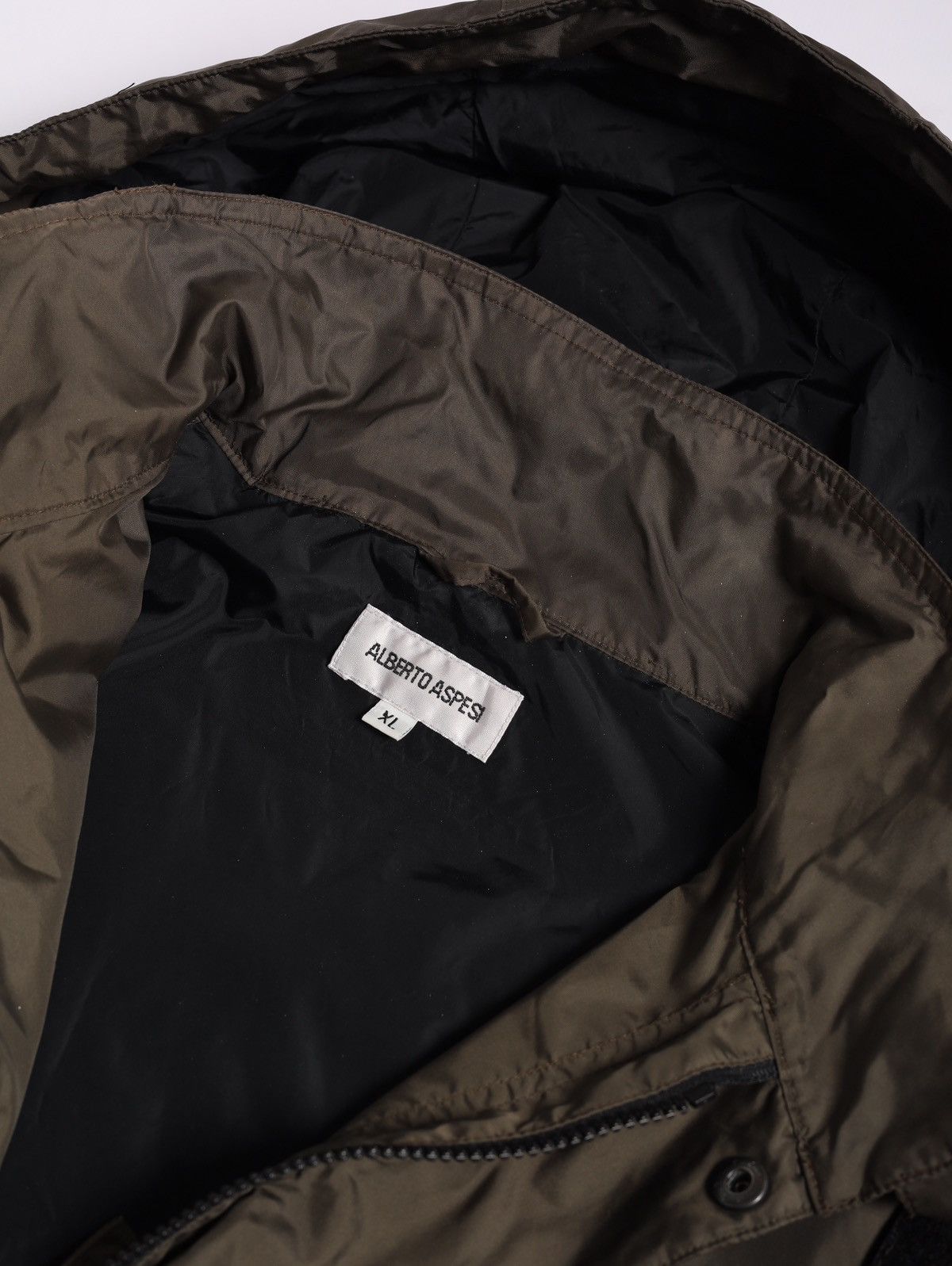 Aspesi Alberto Aspesi Tech Nylon Multipocket Jacket Khaki Olive Size US L / EU 52-54 / 3 - 8 Thumbnail