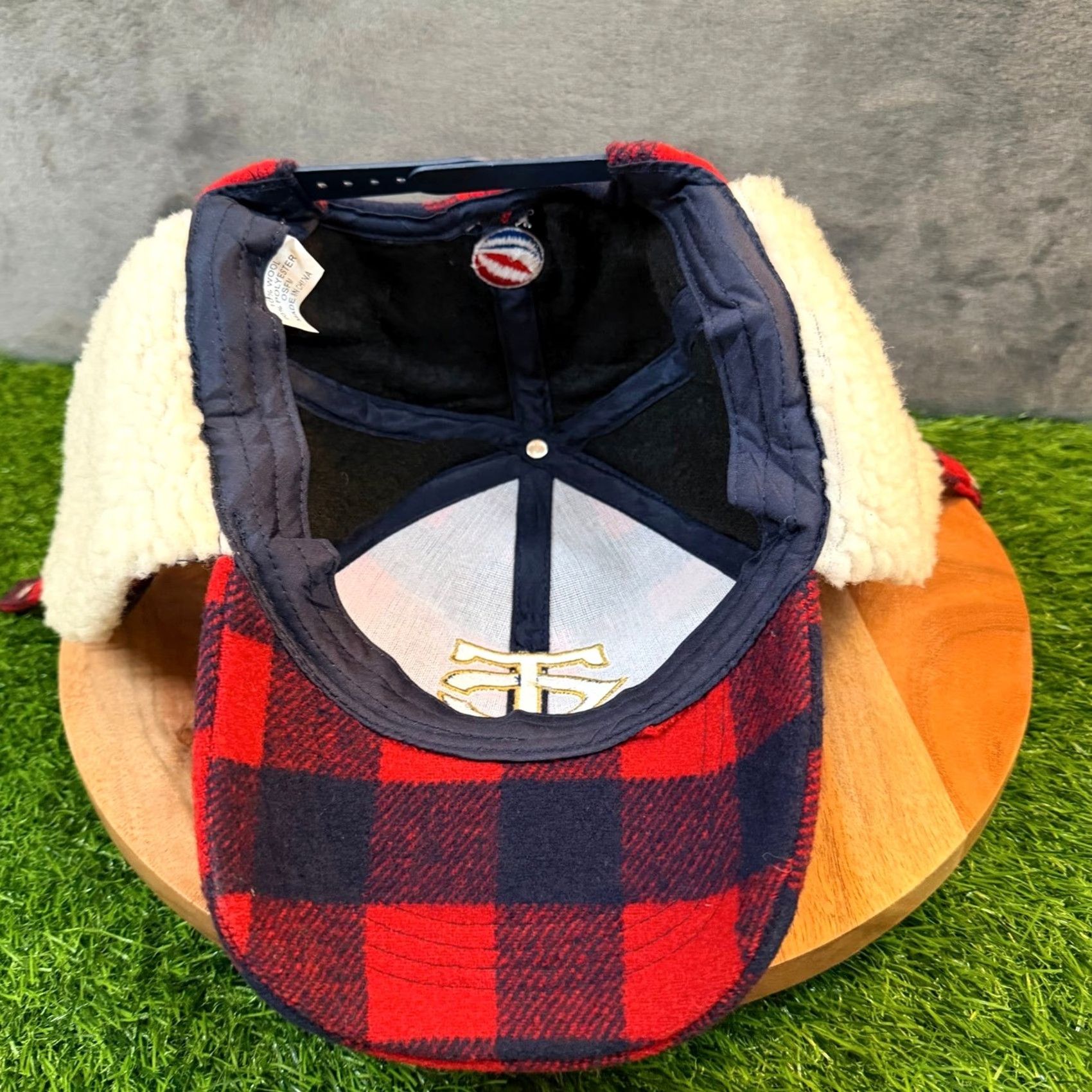 Twins Pepsi Minnesota Twins Trapper Hat Mens One Size Red Buffalo Plaid Sherpa Flaps Size ONE SIZE - 5 Thumbnail