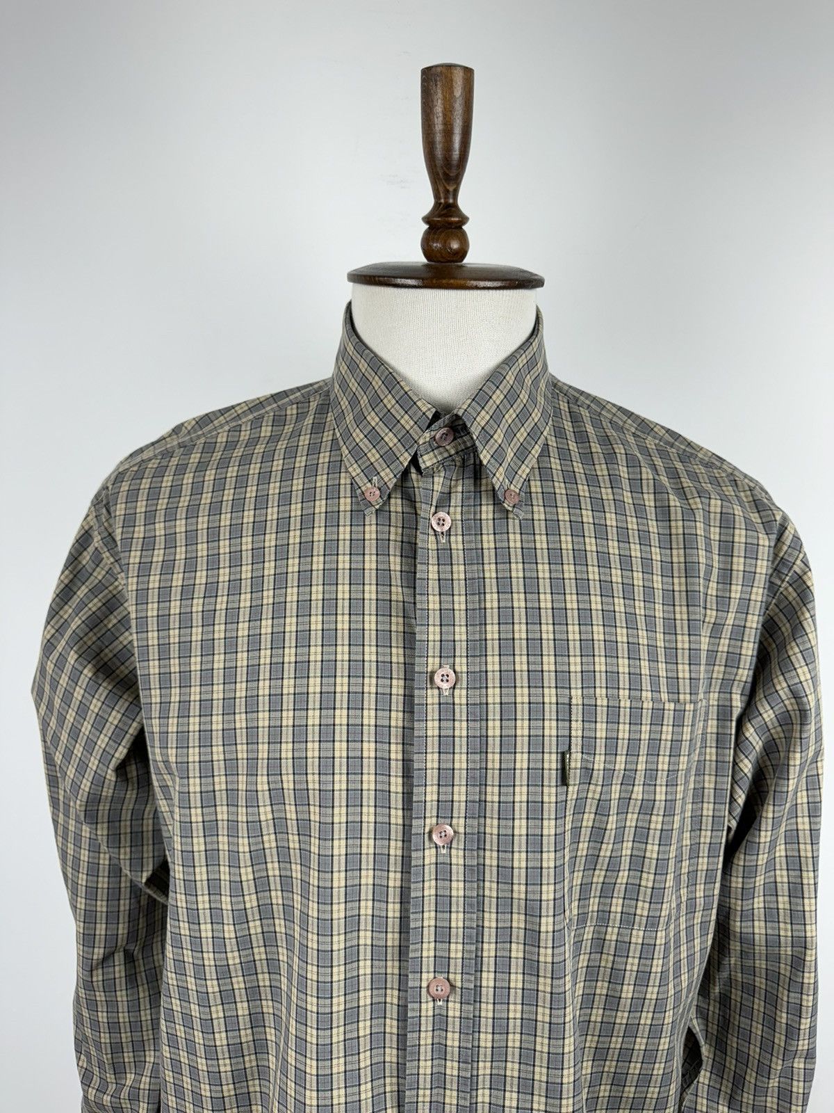 Barbour Men’s Vintage Barbour Long Sleeve Button Down Shirt size XL Size US XL / EU 56 / 4 - 2 Thumbnail