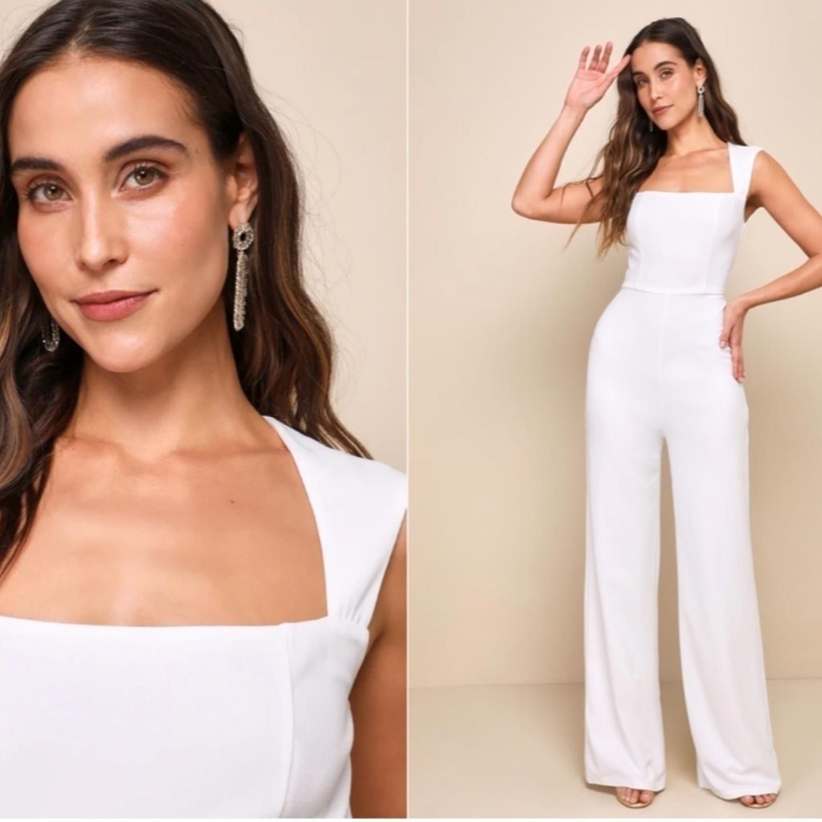 Lulus LULU's Wedding Bridal Shower Rehearsal Engagement Pantsuit Size XS / US 0-2 / IT 36-38 - 1 Thumbnail