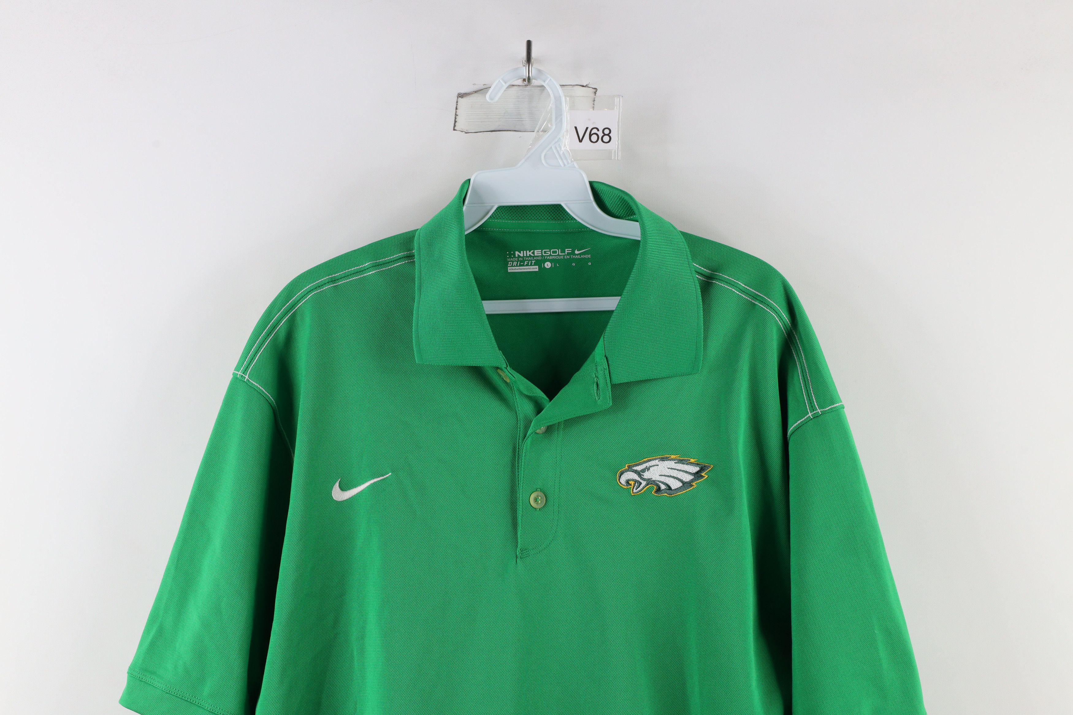 Vintage Vintage Golf Eagles Football Short Sleeve Polo Shirt Green Size US L / EU 52-54 / 3 - 2 Thumbnail