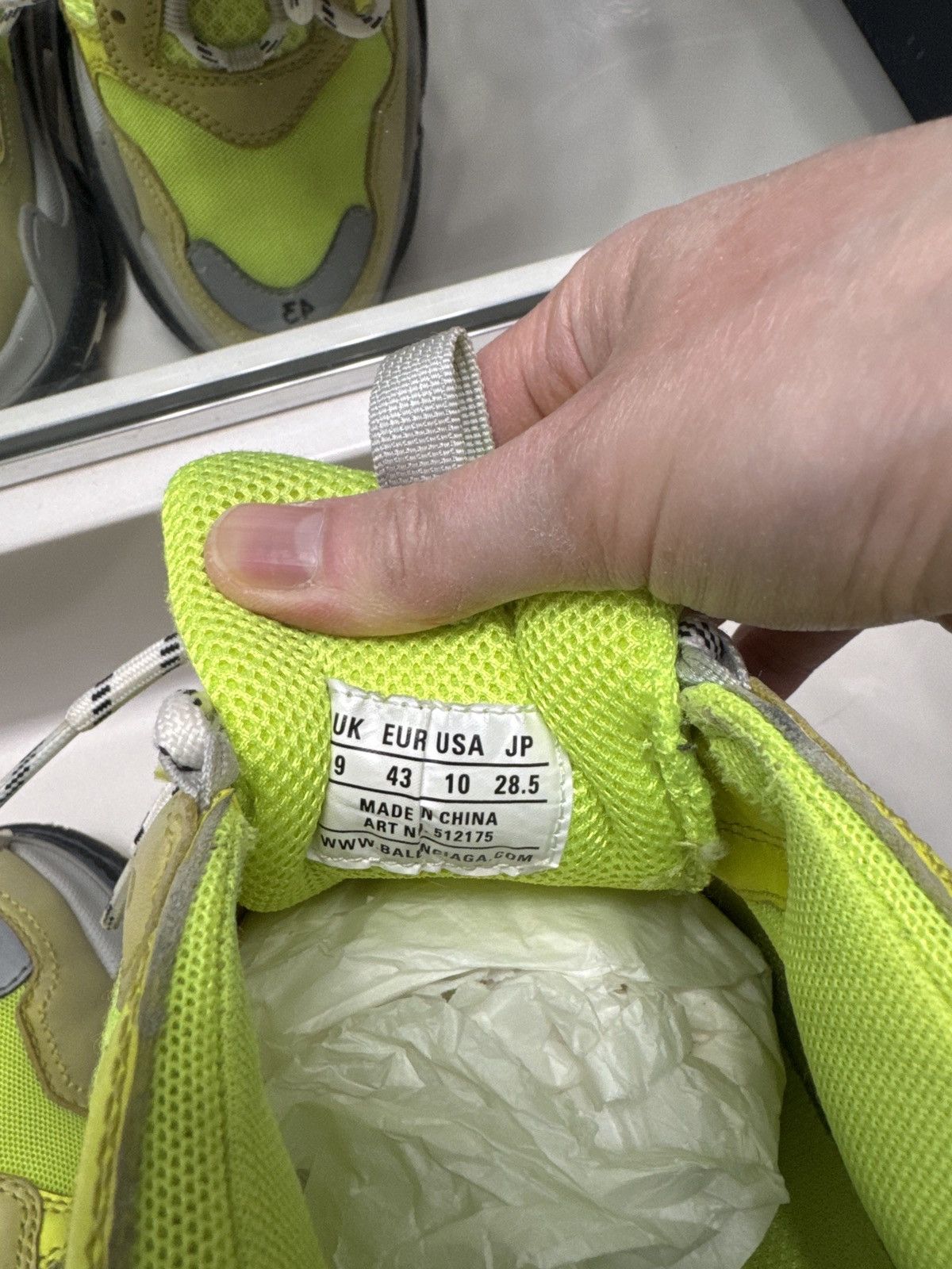 Balenciaga Triple S Neon Yellow Size US 10 / EU 43 - 7 Thumbnail