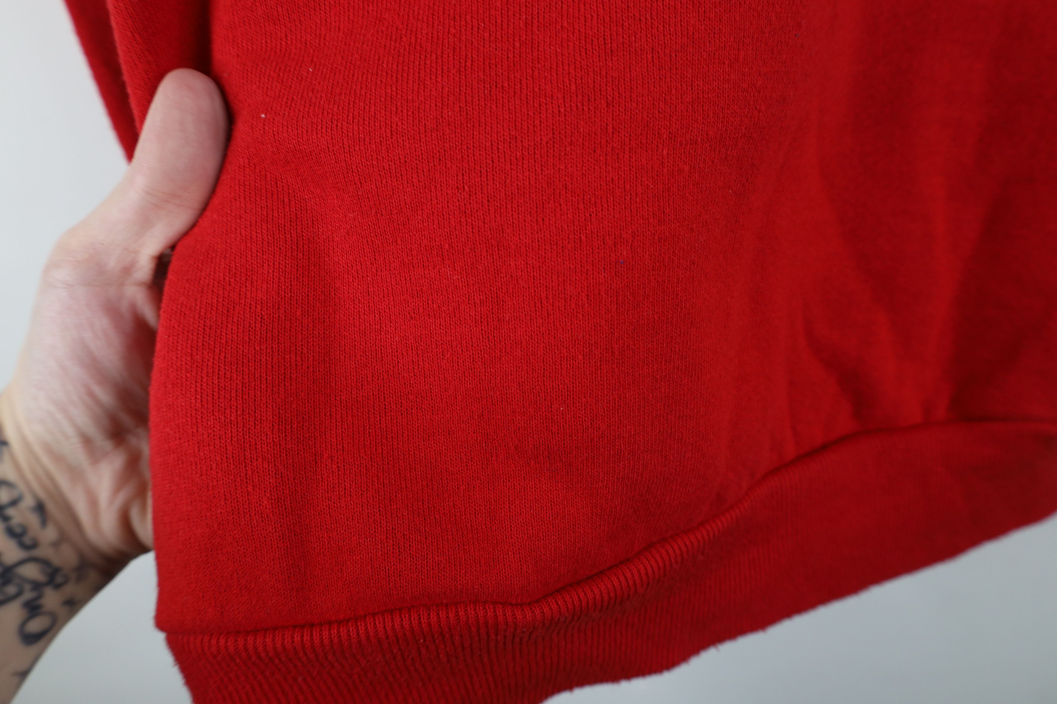Vintage Vintage 90s Streetwear Winter Snow Birds Sweatshirt Red USA Size M / US 6-8 / IT 42-44 - 4 Thumbnail