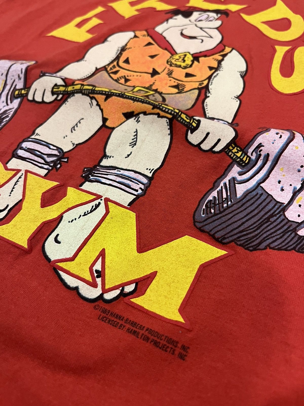 Other Vintage 80s Flintstones “Fred’s Gym” T-Shirt Size US M / EU 48-50 / 2 - 2 Thumbnail