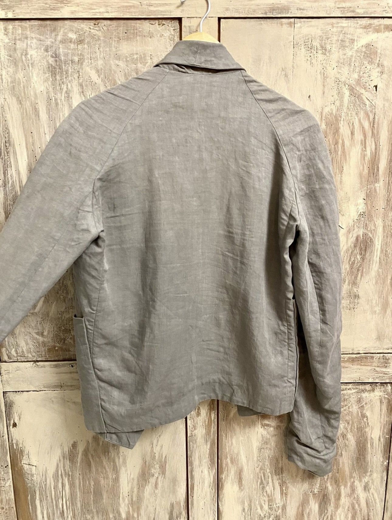 Damir Doma damir doma archive grey linen jacket 44 men Size US XS / EU 42 / 0 - 8 Thumbnail
