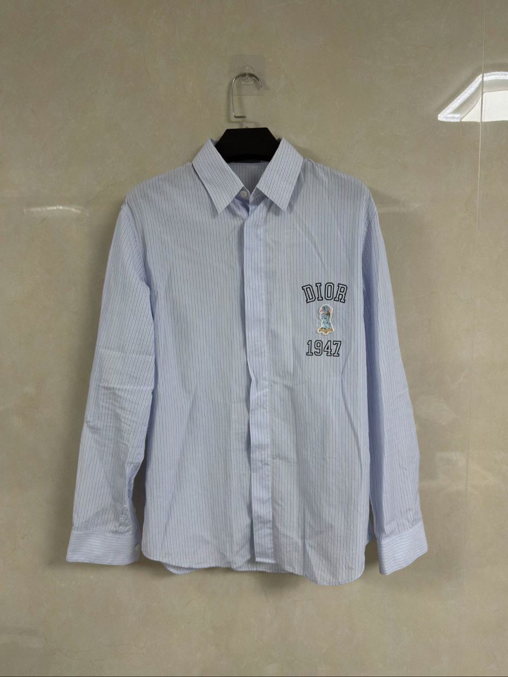 Dior Dior 1947 Patch Striped Shirt Size S Size US S / EU 44-46 / 1 - 1 Thumbnail