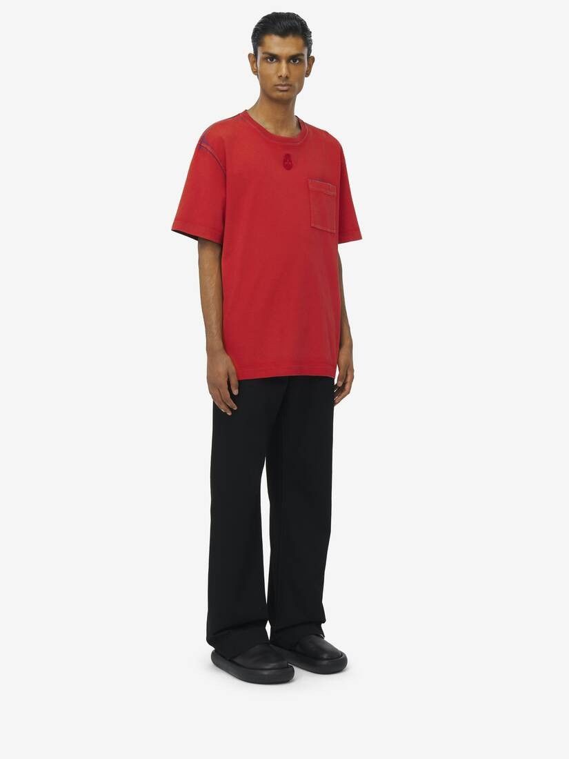 Alexander McQueen o1srvl11e0226 Skull T-Shirt In Rust Size US M / EU 48-50 / 2 - 3 Thumbnail