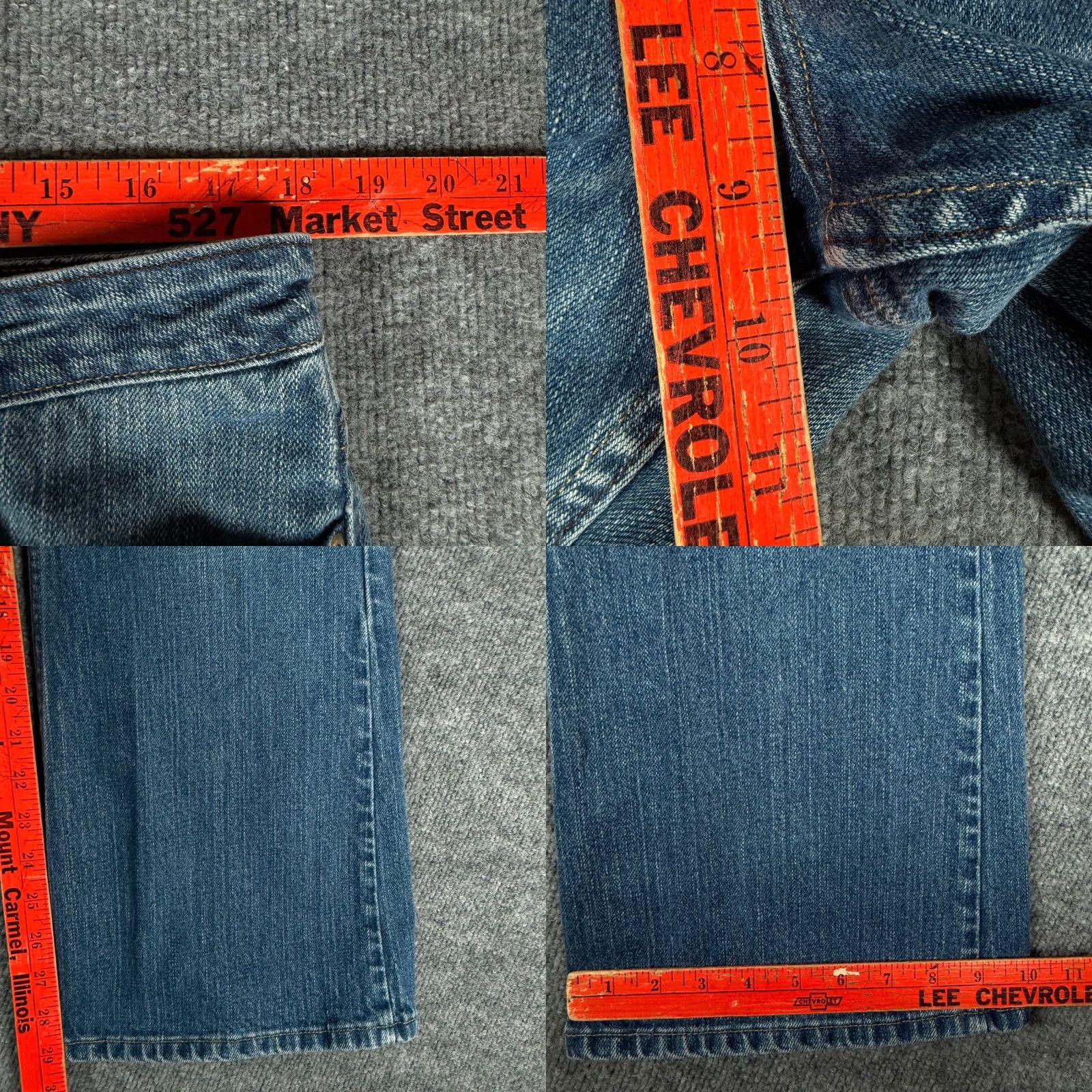 Vintage VINTAGE All American Clothing Co. Flare Leg Jeans Blue Denim 14A Womens Jeans Made USA Size 36" / US 14 / IT 50 - 8 Thumbnail
