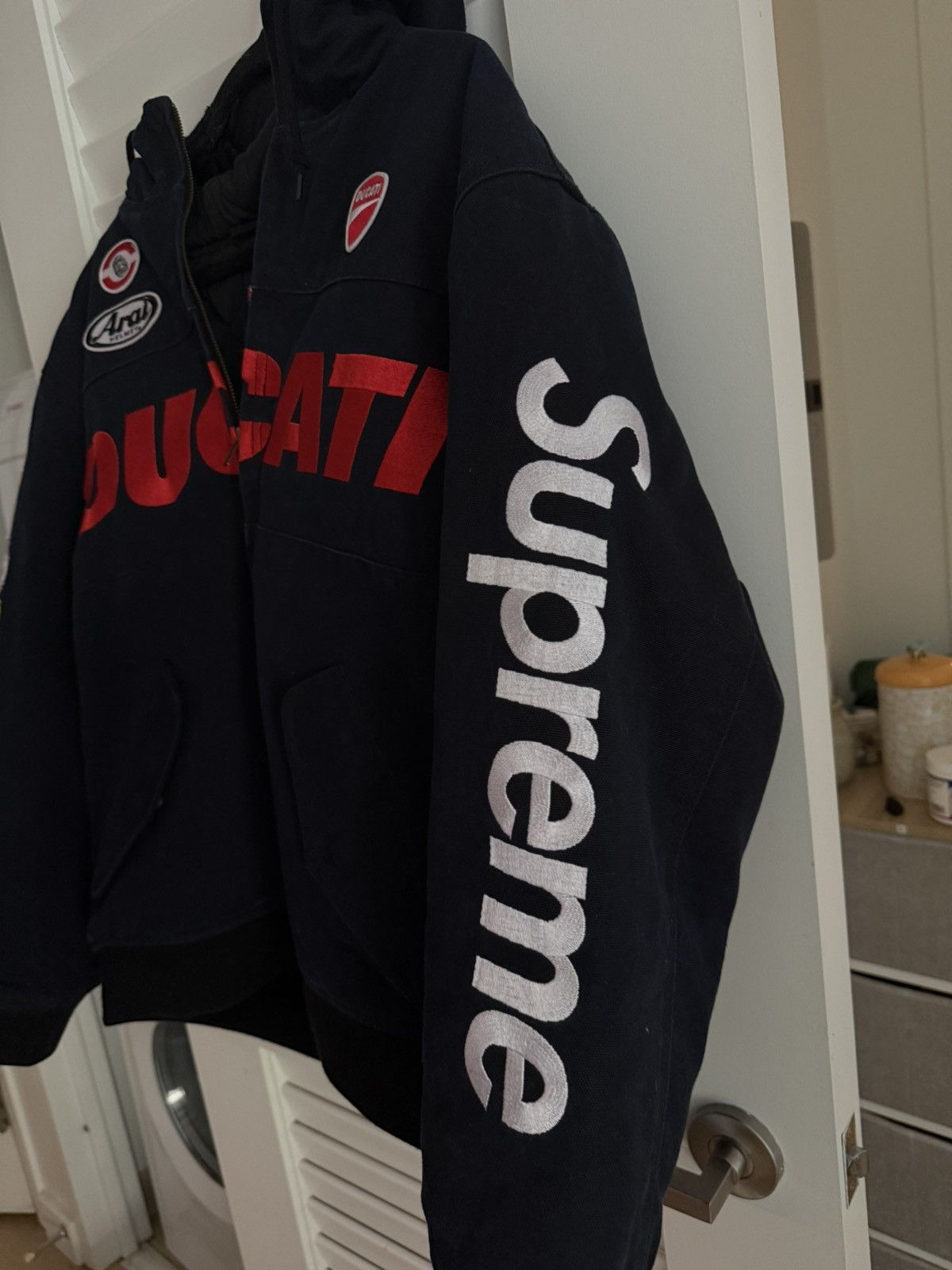 Ducati × Supreme Supreme Ducati Racer hooded work jacket bike Size US M / EU 48-50 / 2 - 2 Thumbnail