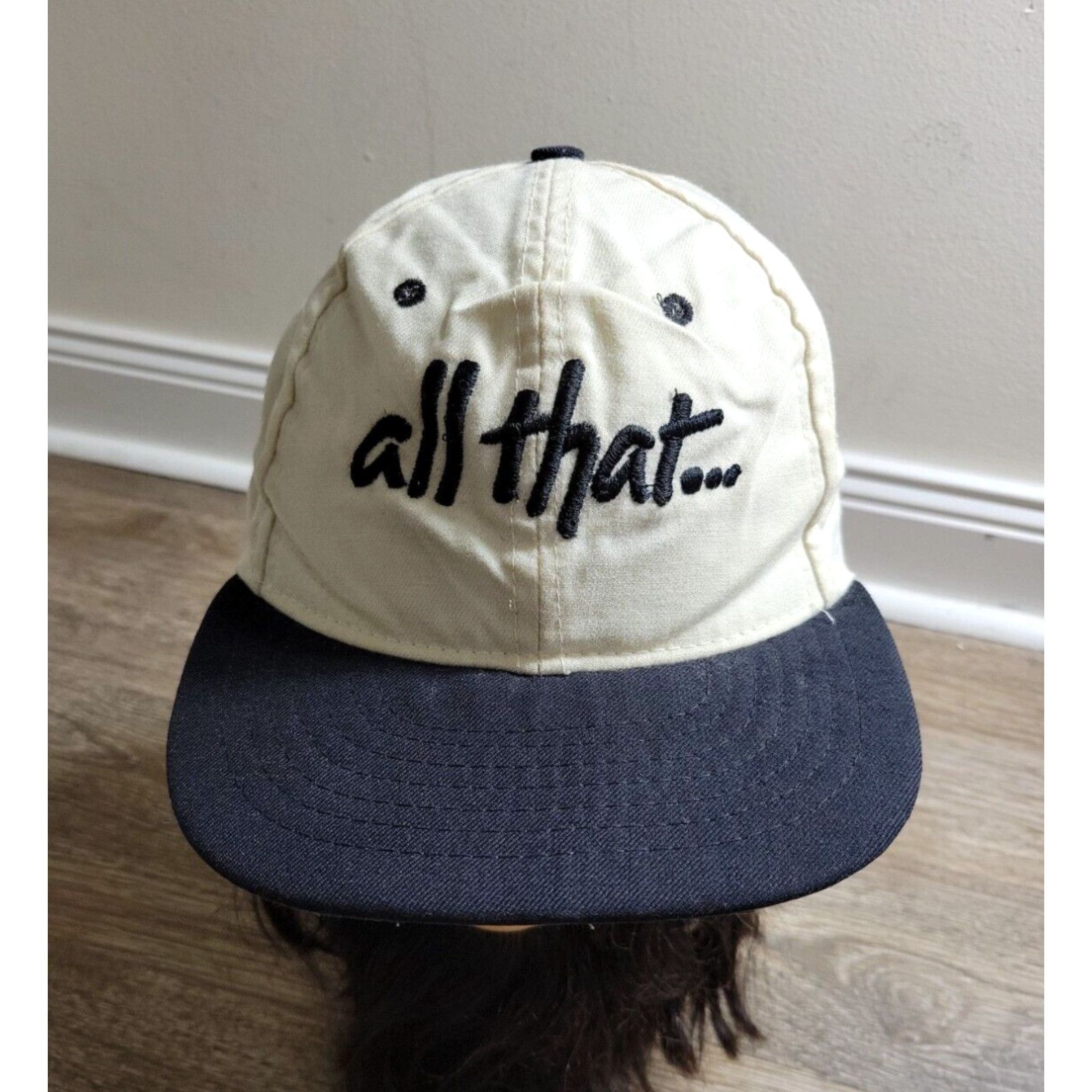image of Vintage "all That" Nickelodeon Hat Snapback 40 Acres Mule Spike Lee Kenan 90's in White, Men's