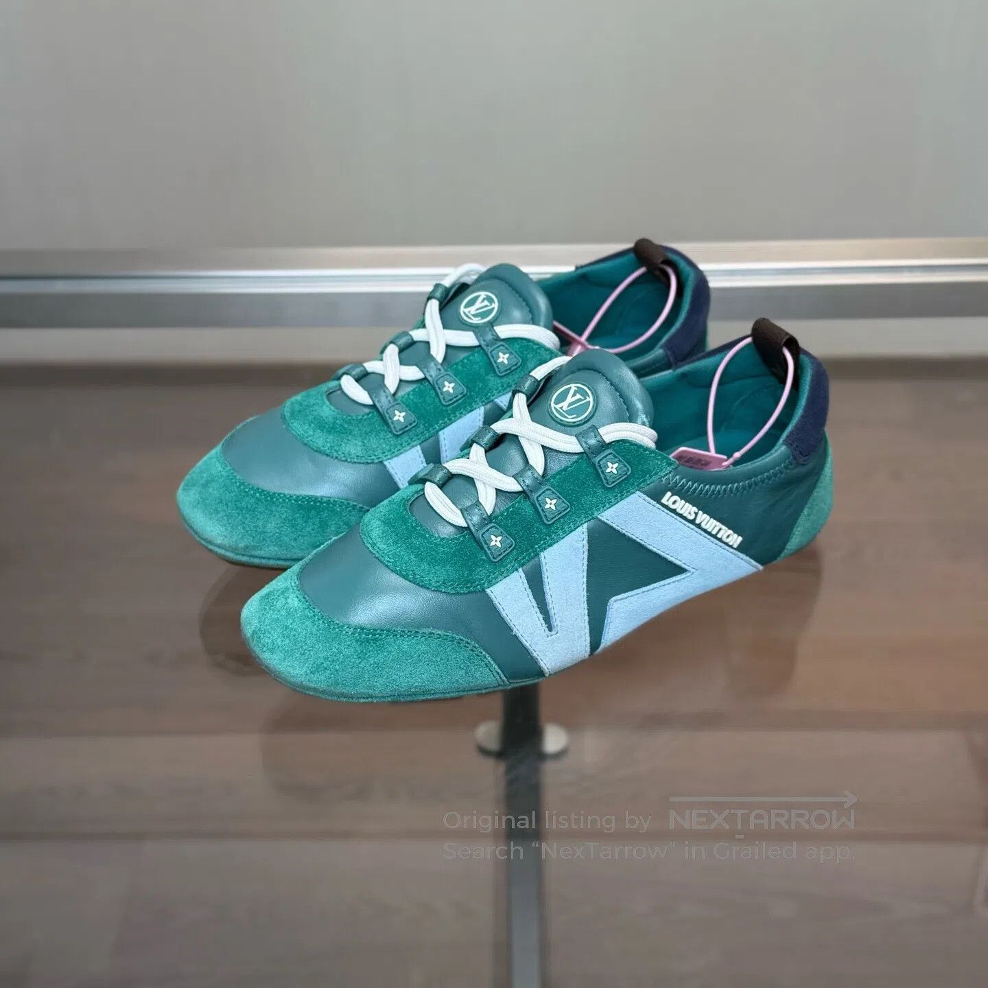 Louis Vuitton Louis Vuitton Sneakerina Green Ballet Training Shoes Size US 7.5 / IT 37.5 - 1 Thumbnail