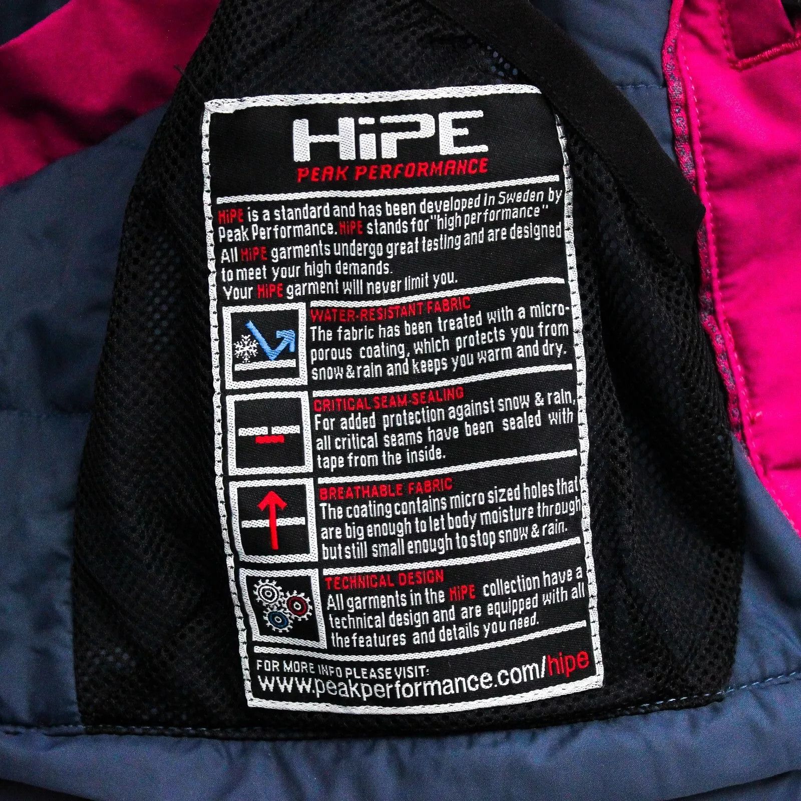 Peak Performance HIPE Womens S Thermo Windbreaker Jacket Coat Weatherproof Size S / US 4 / IT 40 - 2 Thumbnail