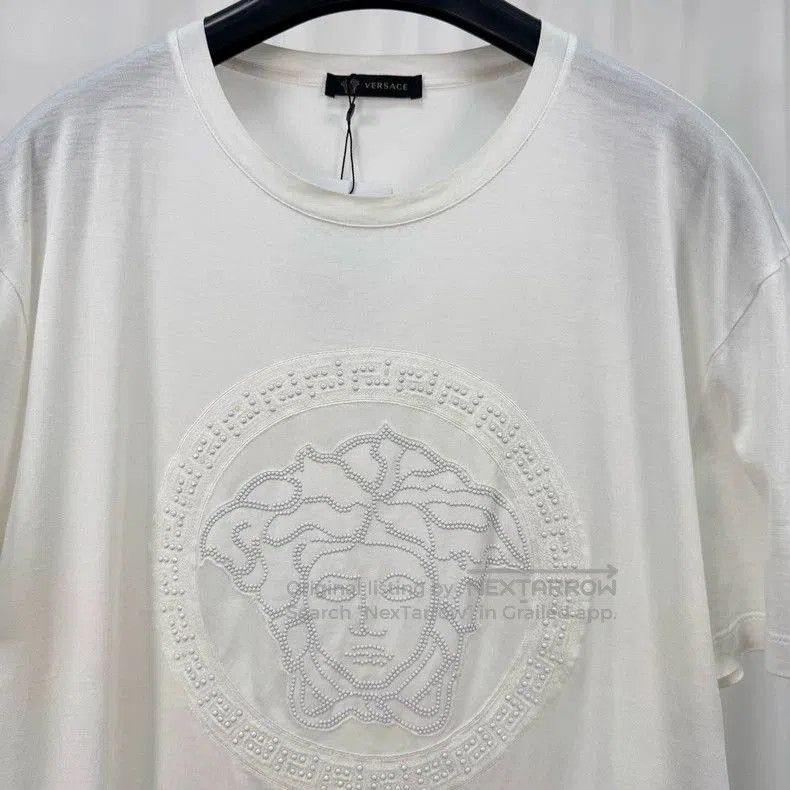 Versace Versace Embroidered Medusa Short Sleeve Tee. Size US L / EU 52-54 / 3 - 3 Thumbnail