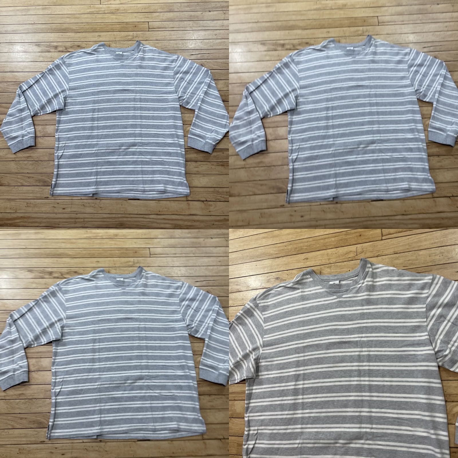 Old Navy VINTAGE OLD NAVY Striped Crew Neck Sweater Mens 2XL Gray White Preppy Casual Knit Pullover Short description Size US XXL / EU 58 / 5 - 9 Thumbnail