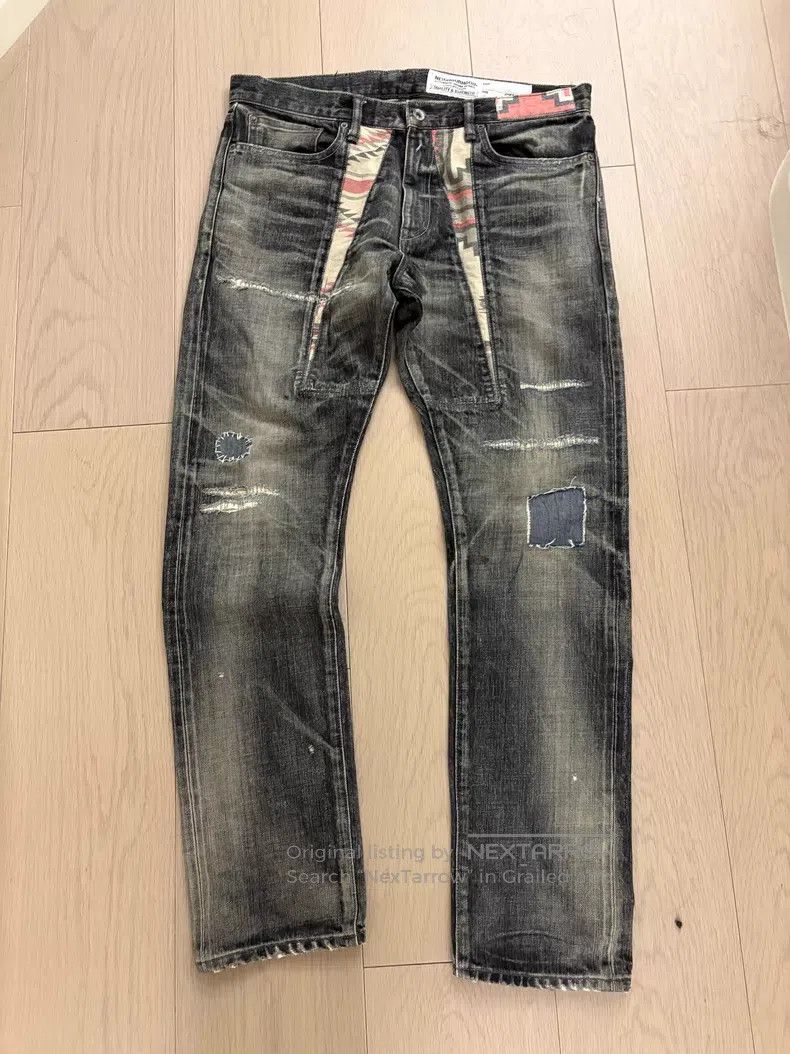 Neighborhood Neighborhood size L Fang Bull King Denim Pants Size US 27 - 1 Thumbnail