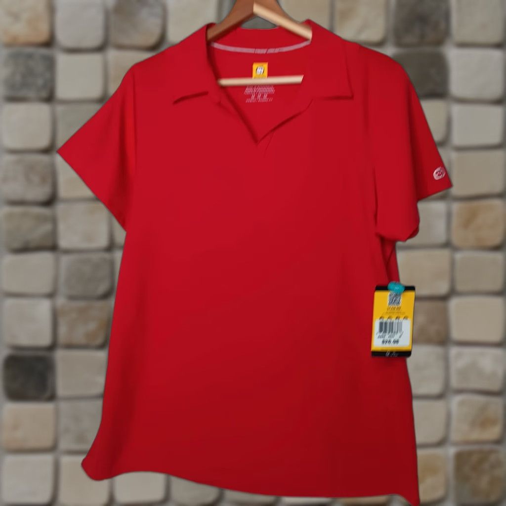 Vintage WonderWink Womens Medium Scrub Stop Red Short Sleeve Collared Shirt Medical New Size M / US 6-8 / IT 42-44 - 1 Thumbnail