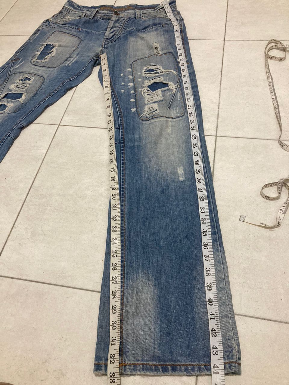Hysteric Glamour Multi pocket Vintage Distressed Jeans Size US 31 - 13 Thumbnail