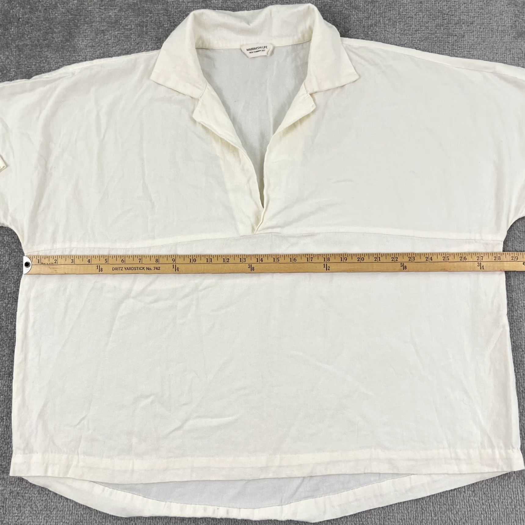 Vintage Marrakshi Life Blouse Womens XL White Casual Popover Summer Preppy 2022 Size XL / US 12-14 / IT 48-50 - 5 Thumbnail